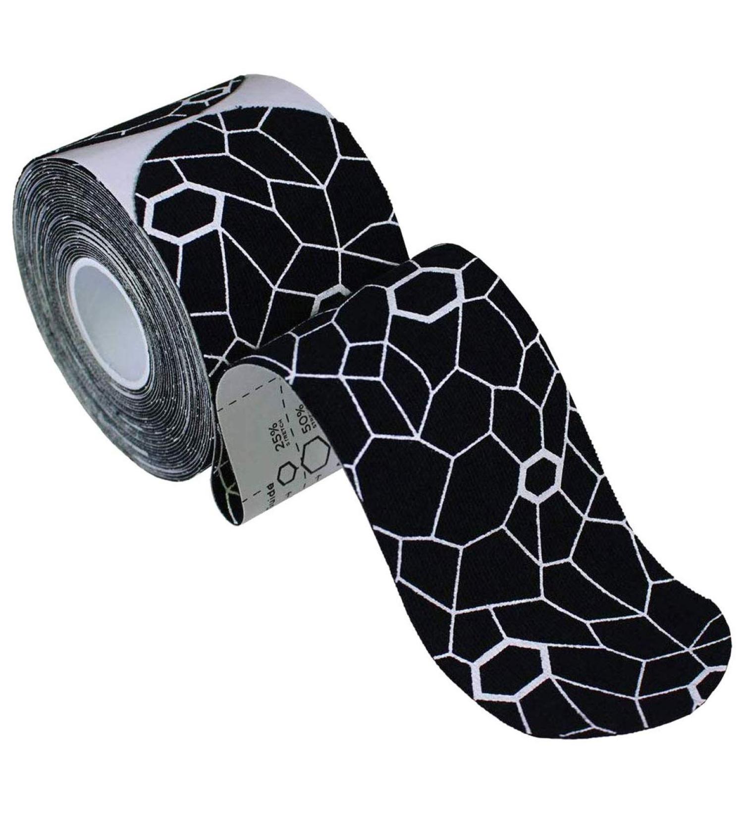 TheraBand Waterproof Kinesiology Tape | Black & White Physio Tape for Pain Relief - Buy Online on GoSupps.com