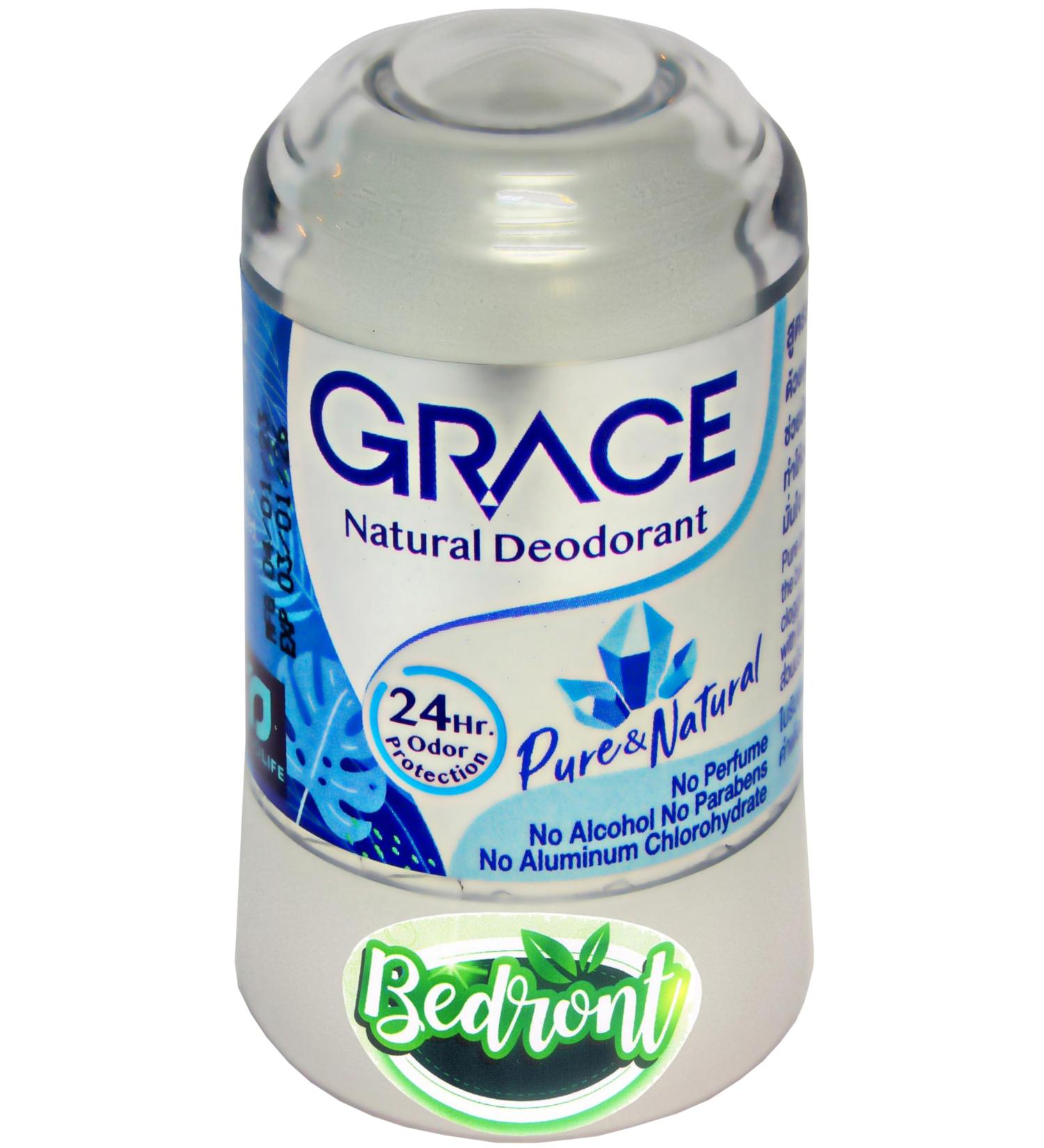 1 Pc. of Bedront Natural Deodorant 70g Alum Stone No Perfume No Alcohol No Parabens No Aluminum Chlorohydrate. Pure & Natural. Made in Thailand. Ecologically Friendly. Help Save the Earth. 2.47 Ounce (Pack of 1) 1 - Buy Online on GoSupps.com