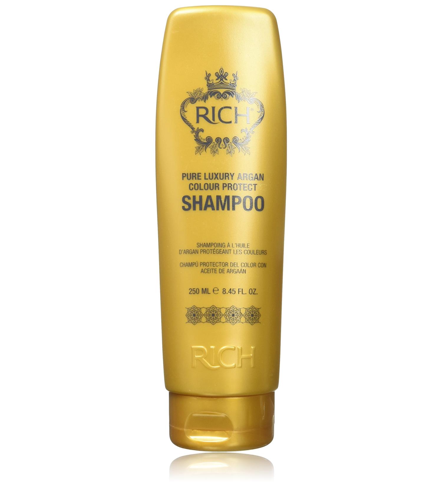 RICH Pure Luxury Argan Color Protect Shampoo 8.45 Fl Oz - Nourish & Protect Color-Treated Hair | Buy Internationally - Buy Online on GoSupps.com