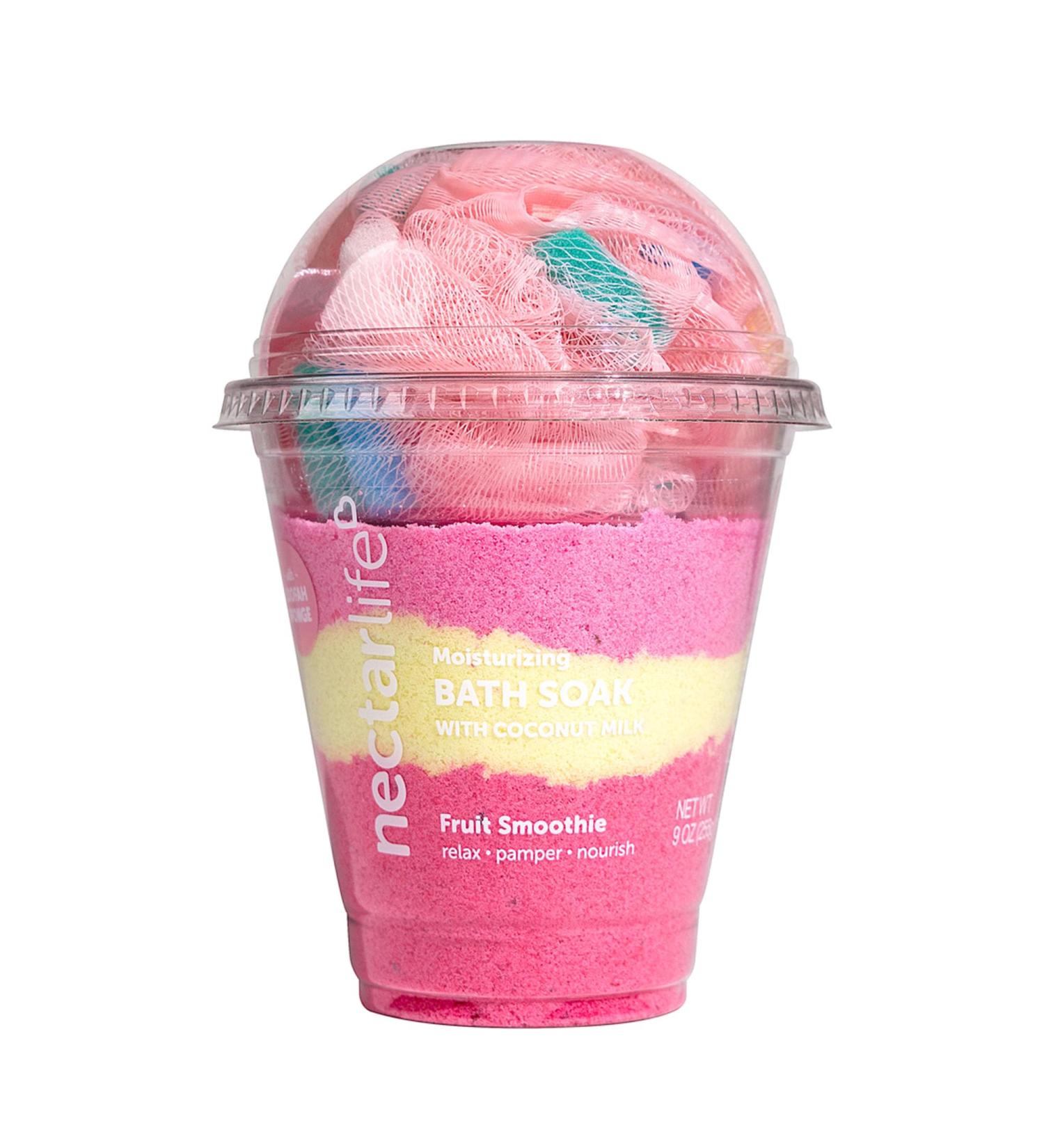 Shop Natural Detox Bath Soak - Vegan Foaming Body & Foot Soak (9 oz) - Fruit Smoothie Aroma for Skin Care | International Shipping Available - Buy Online on GoSupps.com