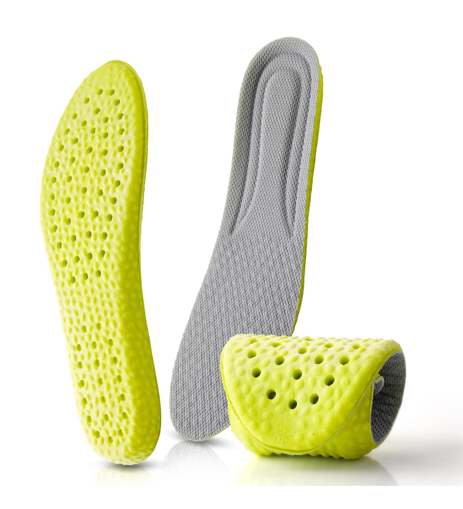 Memory Foam Shoe Insoles | Prevent Foot Odor, Shock Absorption, Soft Comfort | Men Women | US 5-8 & US 6-7.5 | Relieve Foot Pain - Buy Online on GoSupps.com