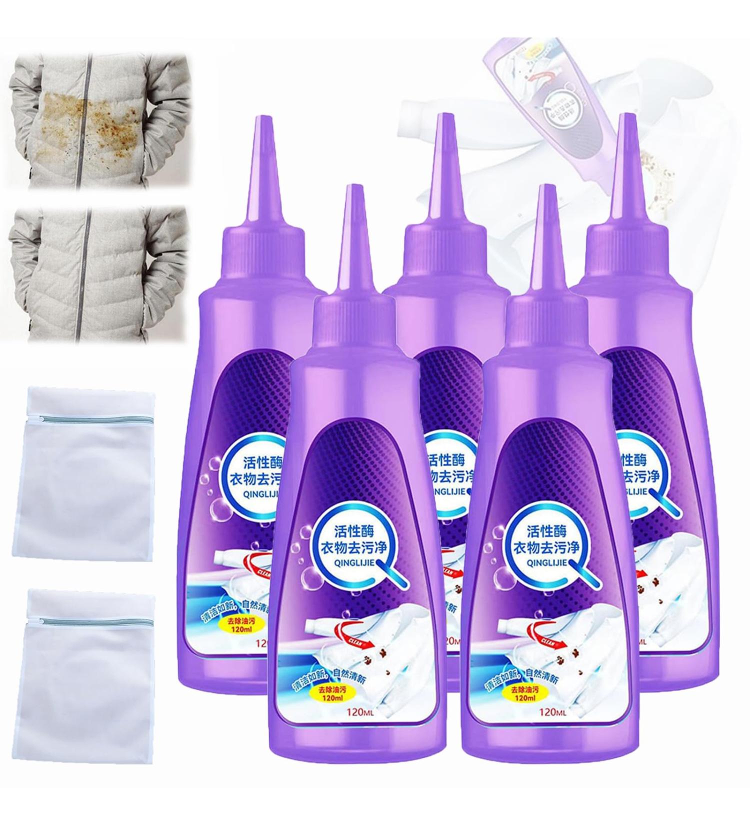 Urcstyle Stain Remover Urcstyle Laundry Stain Remover Active Enzyme Laundry Stain Remover Stain Remover Laundry For Stubborn Stains (5pcs) - Buy Online on GoSupps.com