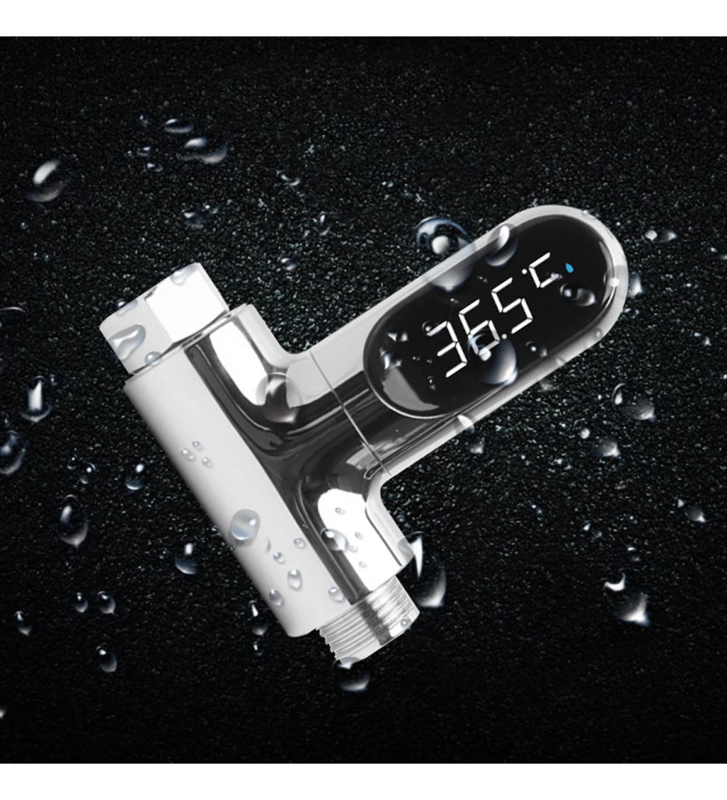 Ipalmay LED Digital Baby Bath Water Thermometer- Real-Time Flow Monitor, 360 Rotating Screen, Self-Generating, 0-100 Temperature Range for Kids, Elderly, Pets - Buy Online on GoSupps.com