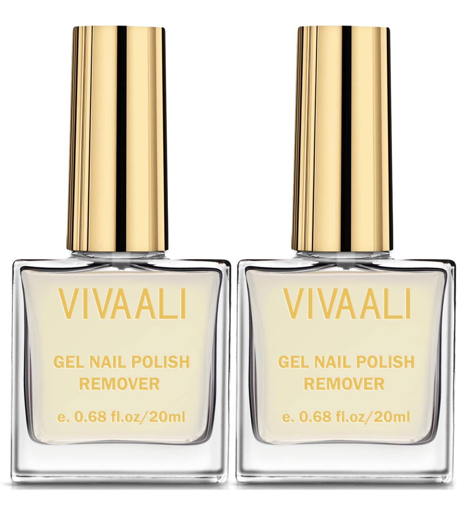 VIVAALI Gel Nail Polish Remover - Fast 3-5 Minute Gel Remover No Foil Needed Gentle on Nails Gold 2 Pack - Shop Internationally - Buy Online on GoSupps.com