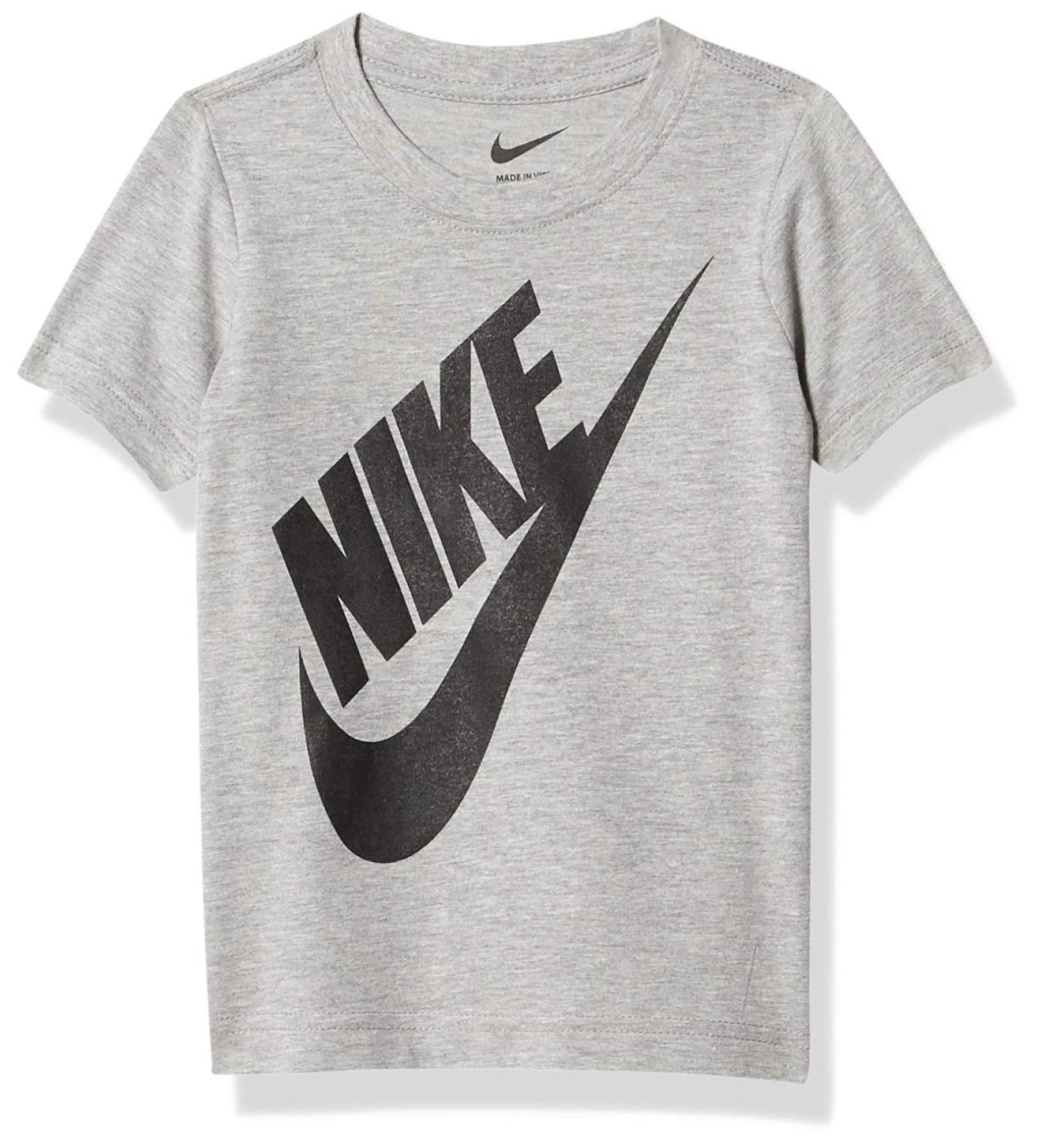 Nike Boys' Sportswear Graphic T-Shirt 3T Dark Grey Heather