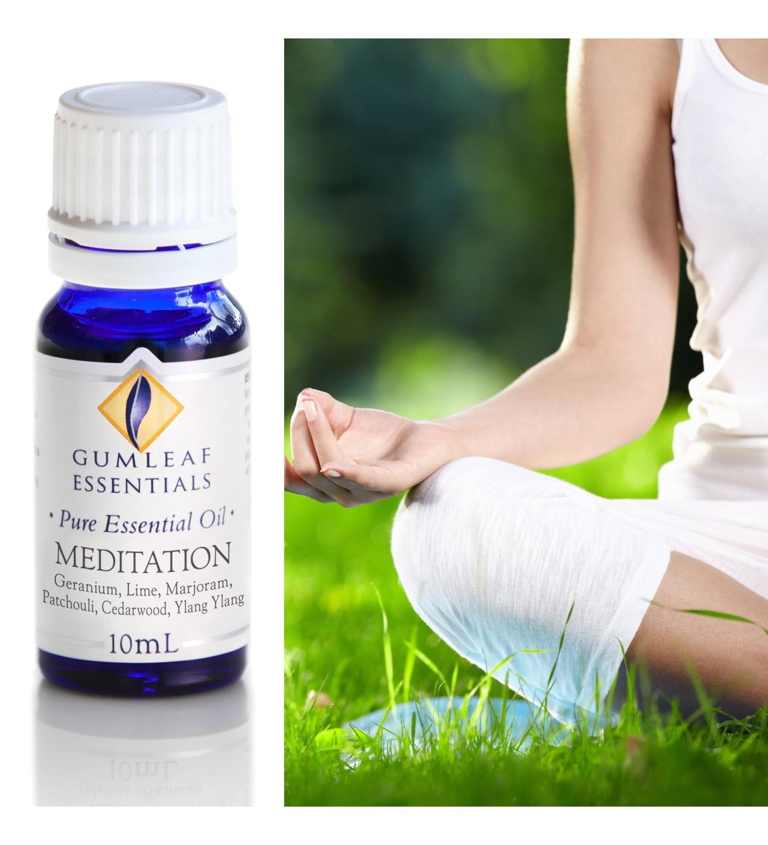 Gumleaf Essentials Meditation Essential Oil Blend - 10ml Cruelty Free & Vegan 100% Pure & Natural - Buy Online on GoSupps.com