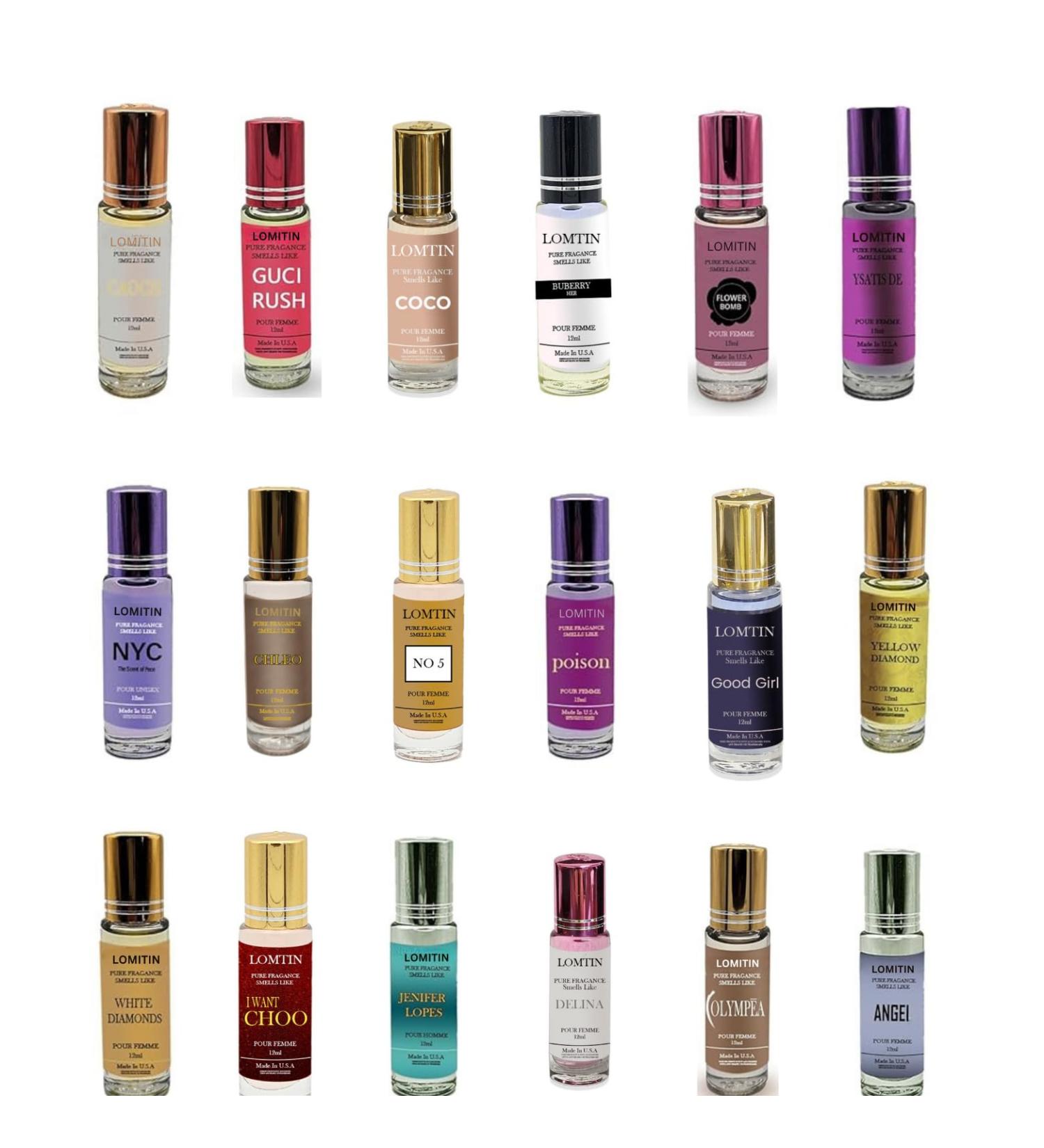 Designer Women Perfume Oils Set Lot 12ml x (Pack of 12) - High End Fragrance Oils for Women Randomly Oils Selected & Packed - Buy Online on GoSupps.com