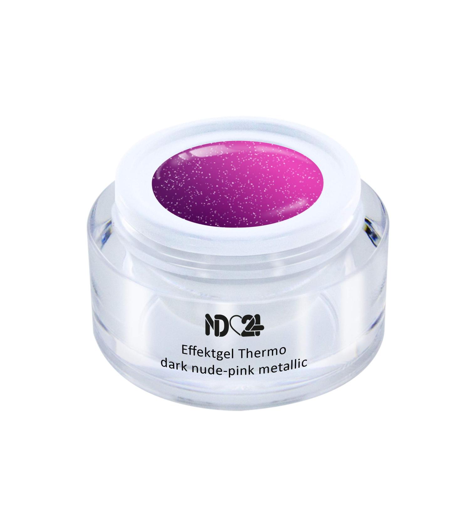 UV LED Effect Gel - Thermo Dark Nude-Pink Metallic - Studio Quality - Made in Germany - 5ml - International Shipping - Buy Online on GoSupps.com