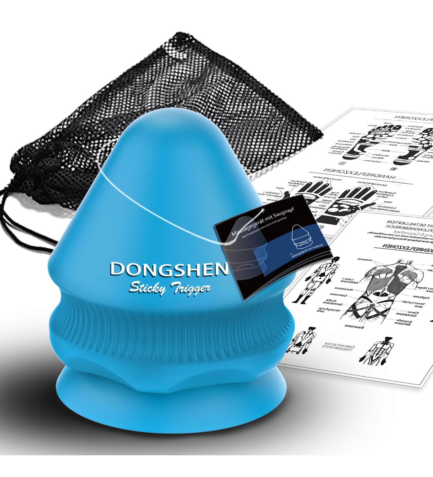 Buy Dongshen Triggerpunkt Trigger - Original Sticky Suction Cup for Muscle Pain Relief | Shoulder Neck Back & Leg Tension Relief | Blue - Buy Online on GoSupps.com