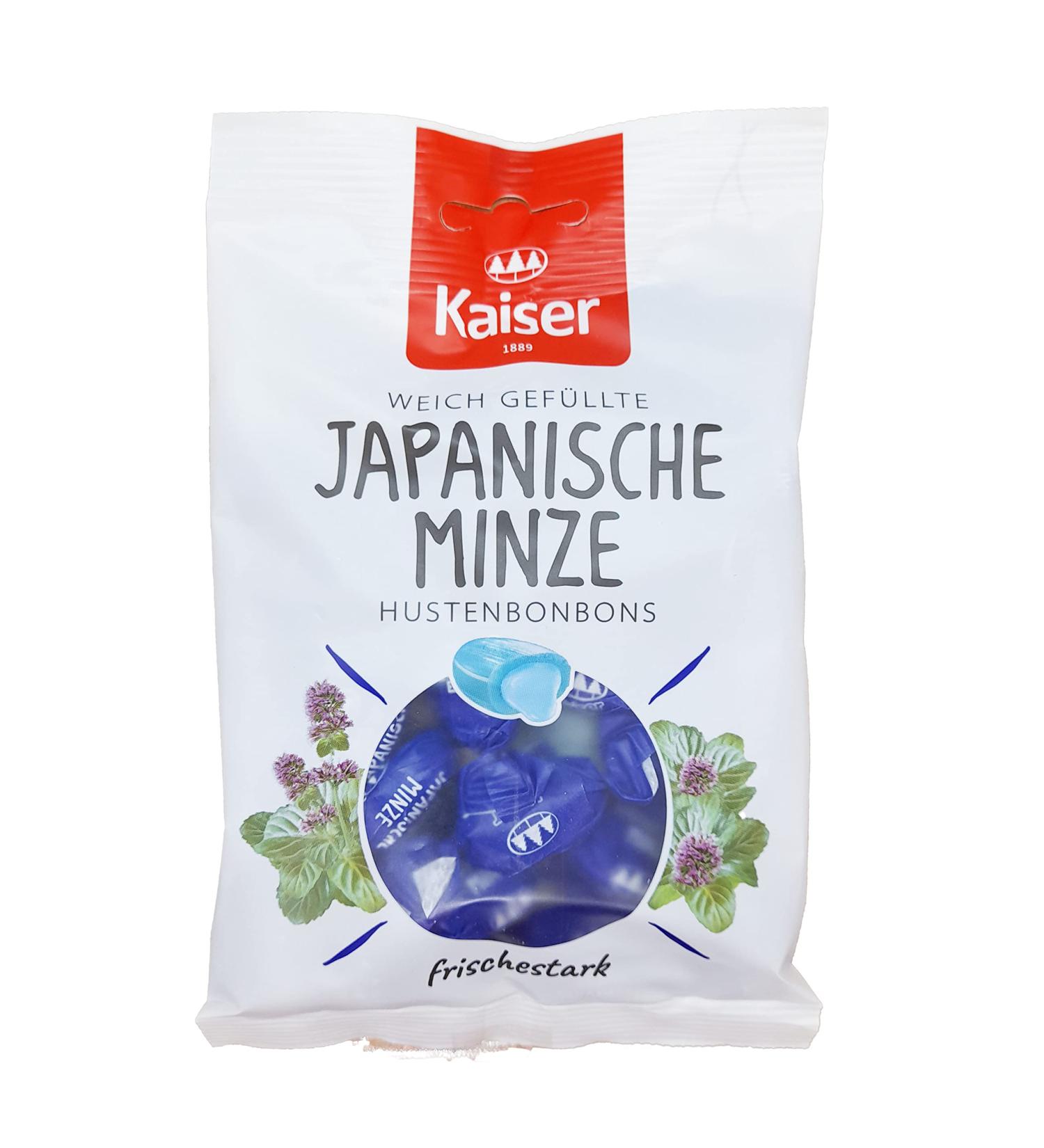 Buy 8 Bags of Kaiser Japanese Mint Extra Strong Cough Drops - 90g Each Individually Wrapped - International Shipping Available - Buy Online on GoSupps.com