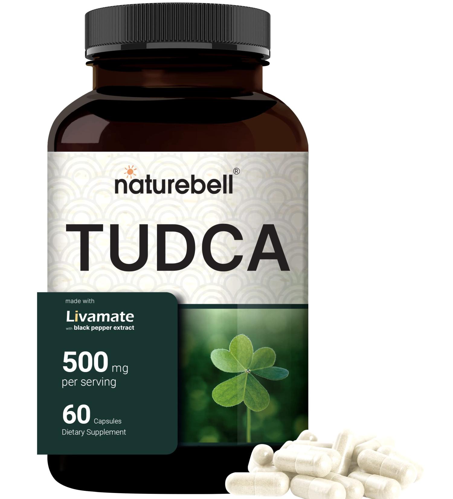 TUDCA 500mg + Black Pepper Extract | 60 Capsules | High Absorption Livamate Formula | Bile Salt Supplement | Third Party Tested - Buy Online on GoSupps.com