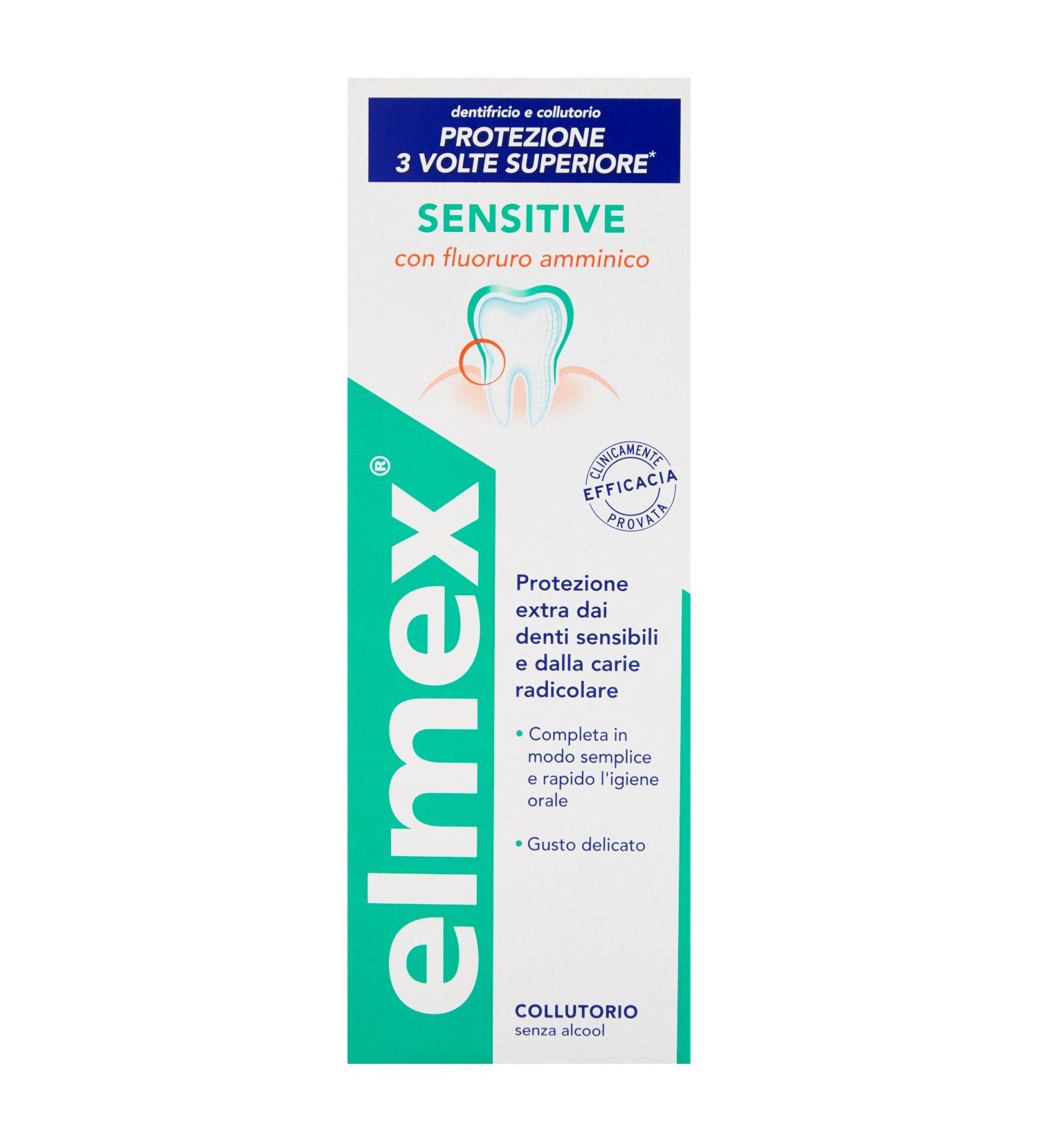 Buy Elmex Sensitive Collutorio 400 ml - Effective Oral Care Fast International Shipping - Buy Online on GoSupps.com