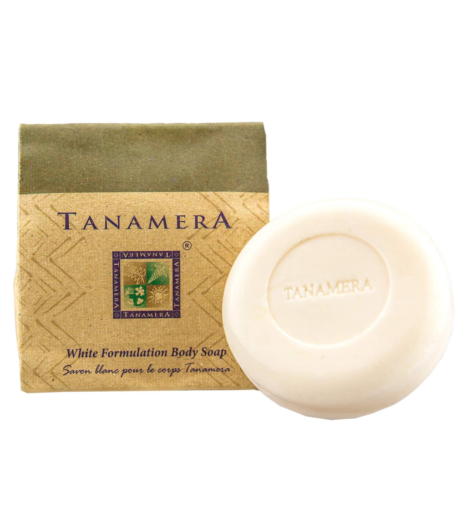 Tanamera White Formulation Body Soap 100g - Shower Soap Bar for Body Cocoa Scent Vegan Anti Aging Soap for Moisturizing & Softening Skin Natural Soap Bar White Chocolate Scent - Buy Online on GoSupps.com