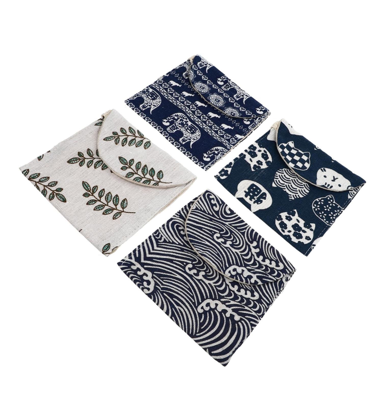 SEWOART Feminine Care 4pcs Aunt's Towel Storage Bag - Women's Make up Organizer & Purse for Pad, Tampon, Menstrual Pad, Panties - Pad Holder Pouches & Wallets - Buy Online on GoSupps.com