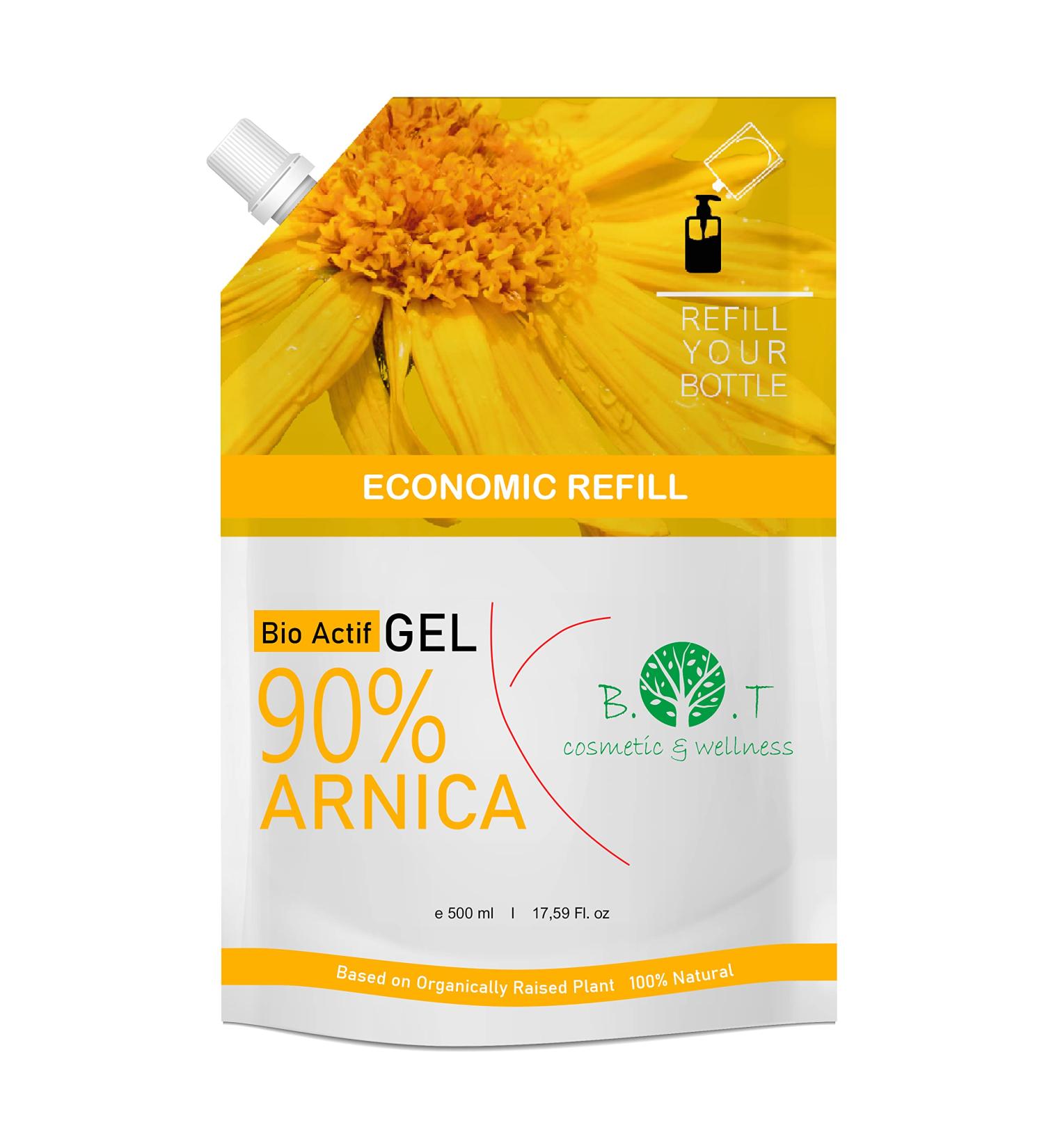  B.O.T cosmetic & wellness Concentrated Arnica Gel Extra Strength Arnica Massage and Relaxation Warming Muscle Massage Gel Relieves Leg Pain Sports Muscle Recovery Gel - 500ml Economy Size - Buy Online on GoSupps.com