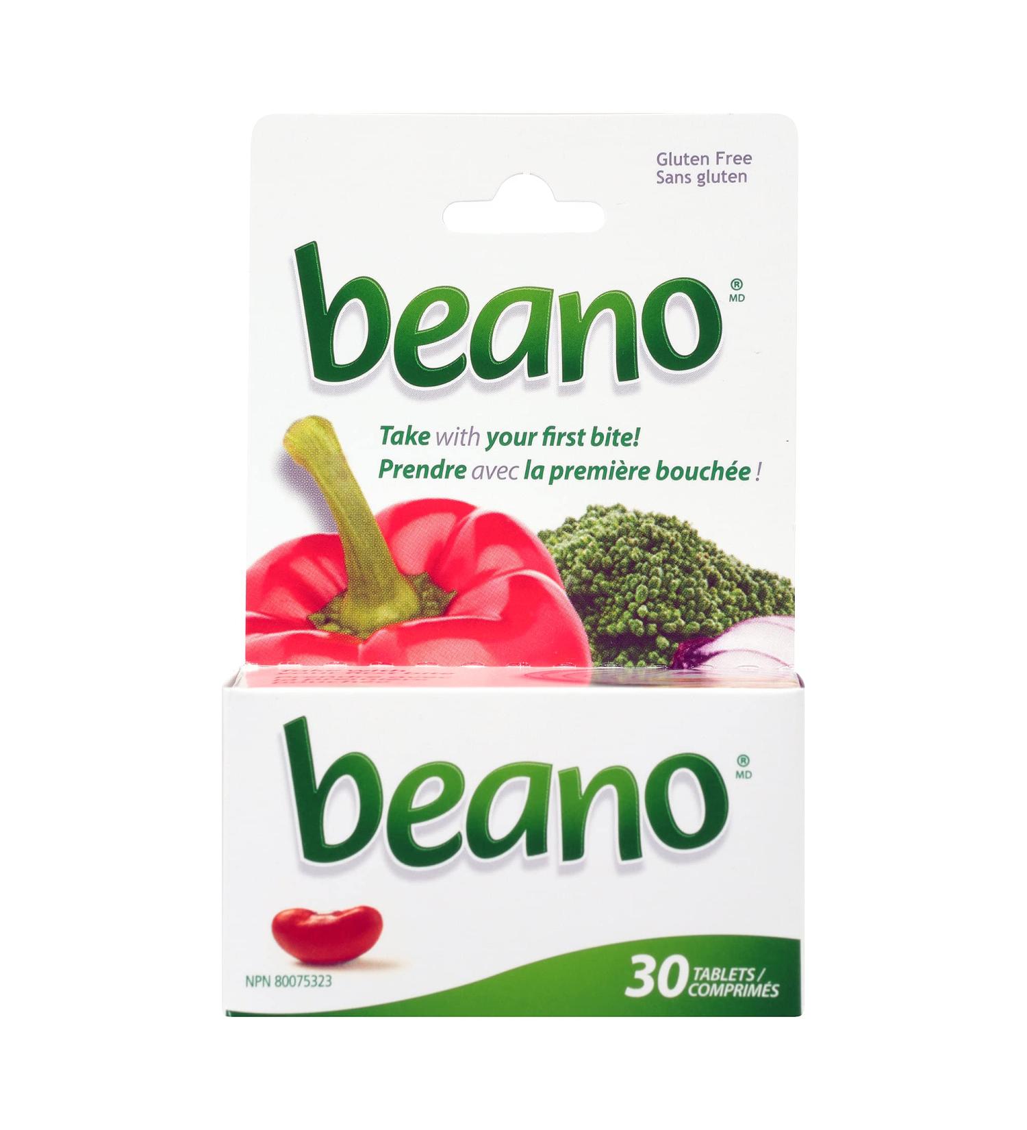 Beano Tablets Digestive Enzyme Supplements for Gas Relief - 30 Count - Helps with Bloating Relief Upset Stomach Support 30 Count (Pack of 1) - Buy Online on GoSupps.com