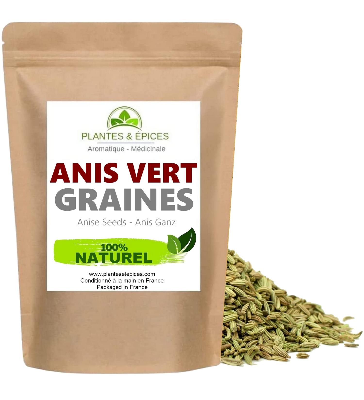 Green Aniseed Seeds 100% Natural Resealable Biodegradable Freshness Bag (100 g) - Buy Online on GoSupps.com