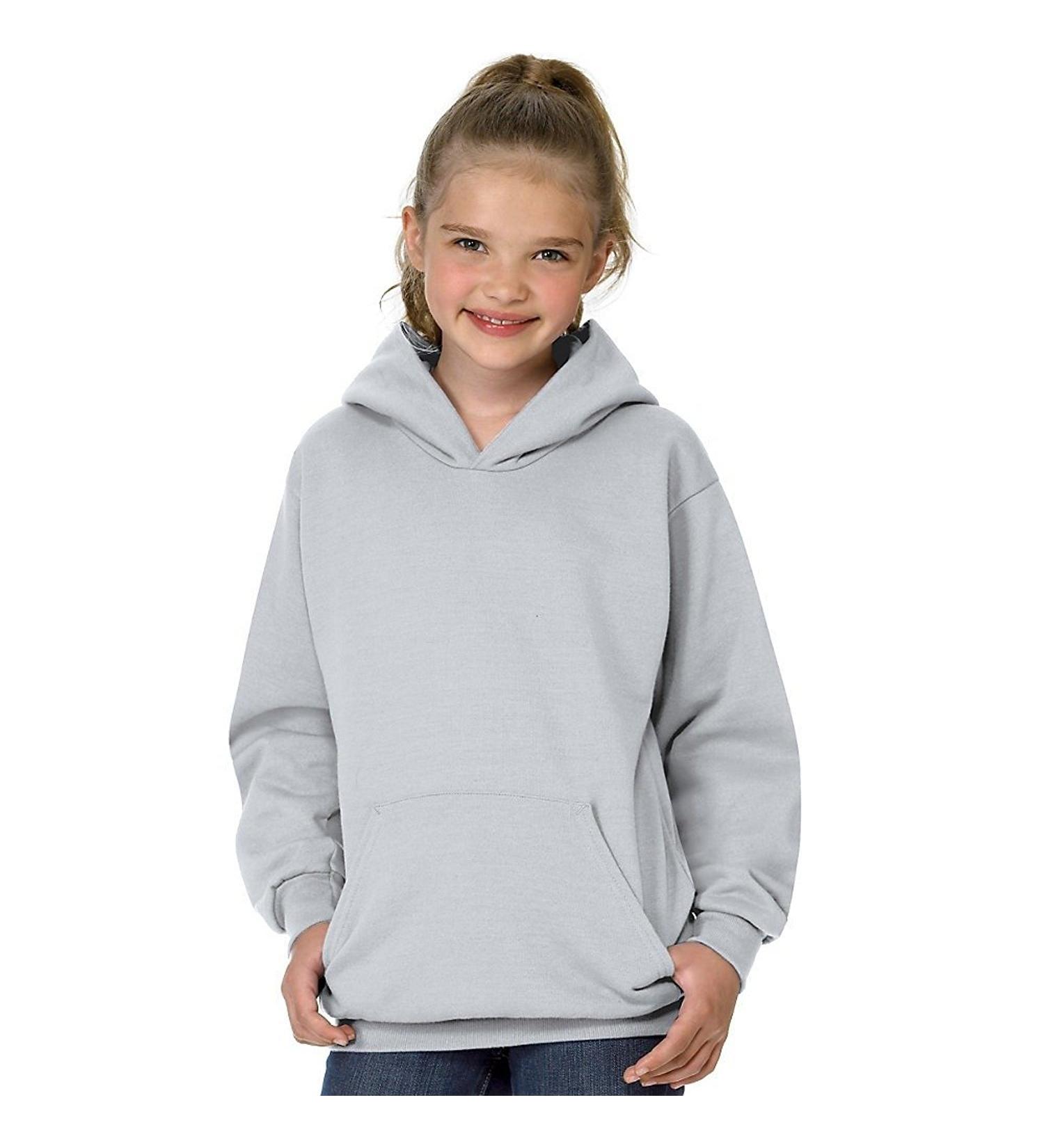 Hanes Boys' Eco Smart Pullover Hoodie Medium Ash