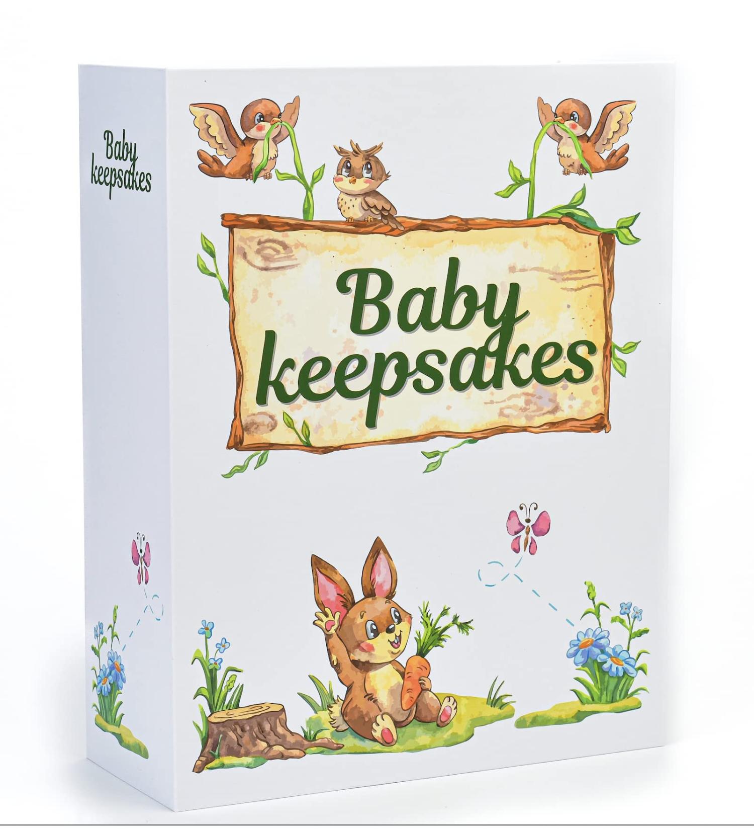 Large Baby Keepsake Box - Mother's Day, Baby Shower, Newborn Gift - Baby Milestone Box for Baby Boy/Girl - Bunny Theme - Buy Online on GoSupps.com