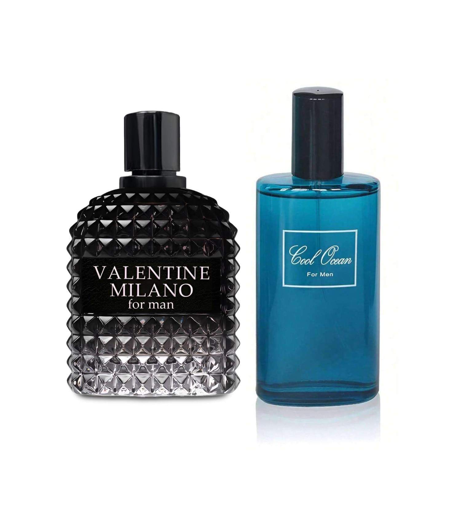 2PCS Valentine Milano/Cool Ocean Men Eau De Toilette for Men-Fresh Romantic Scent Perfume for Men 3.4 Fl Oz Each Mens Cologne For All Skin Daily Used MilanoMen/Cool Ocean Men - Buy Online on GoSupps.com