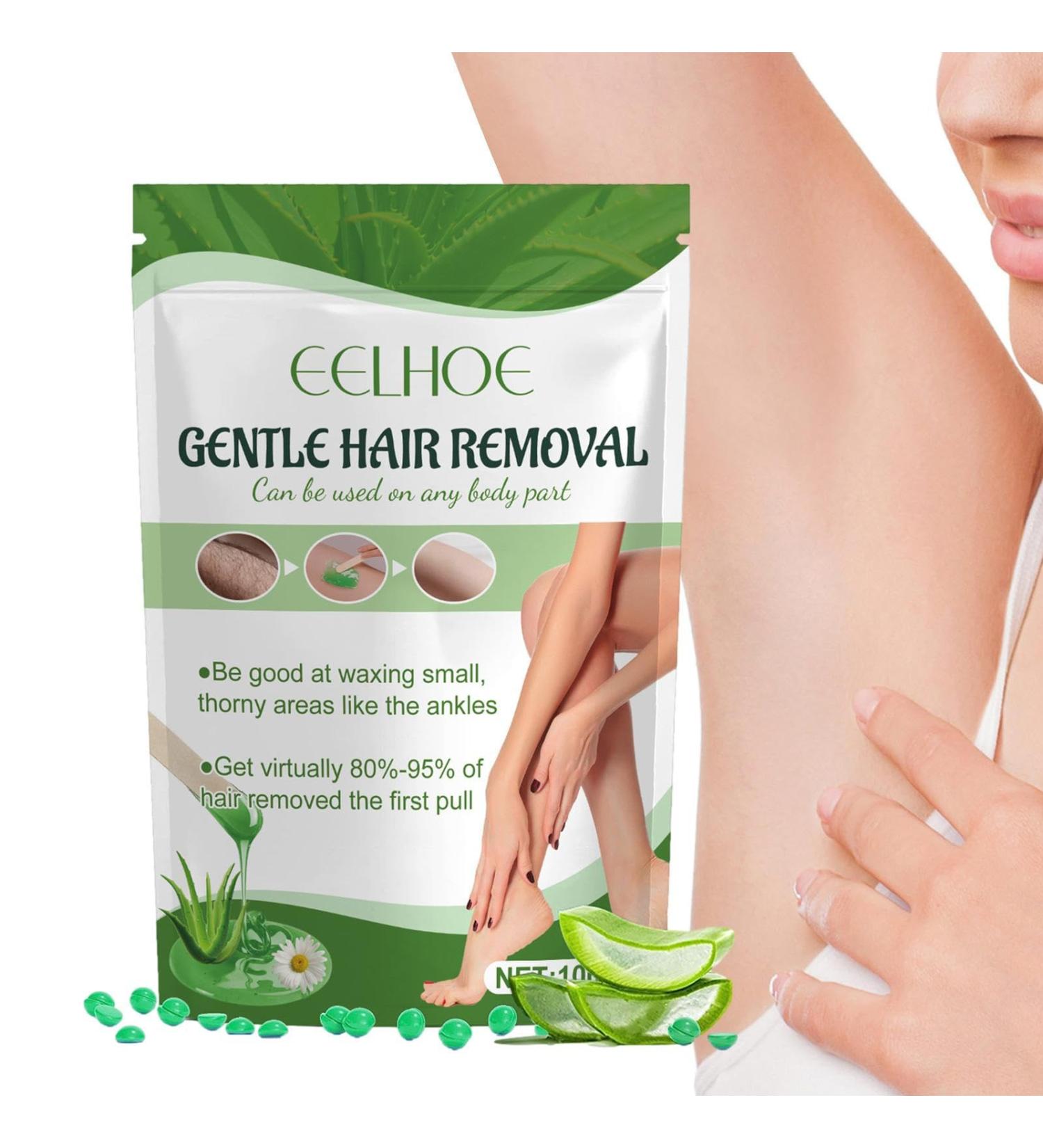 Pearl Wax for Sensitive Skin | Hard Wax Beans for Coarse Hair Removal - Ideal for Face Eyebrows Legs Bikini & Brazilian Waxing - Buy Online on GoSupps.com