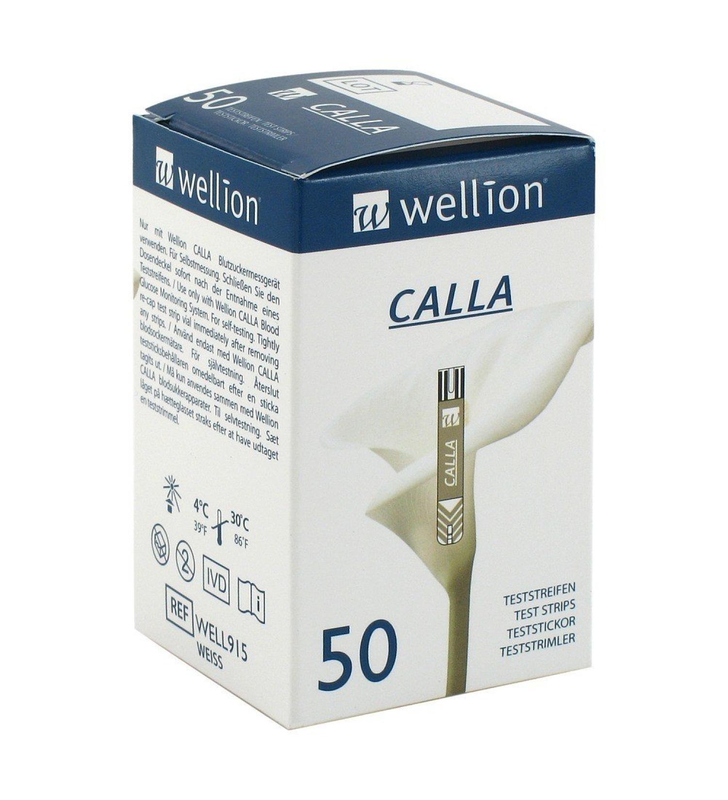 Wellion Calla blood glucose test strips 50 pcs