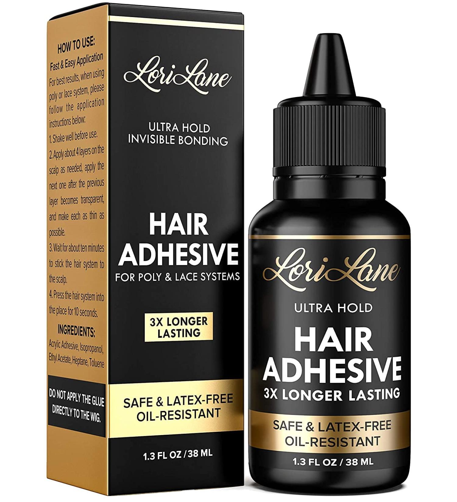 Waterproof Lace Wig Glue - Latex-Free, Oil-Resistant Adhesive for Front Lace Wigs - 1.3 fl oz - Buy Online on GoSupps.com