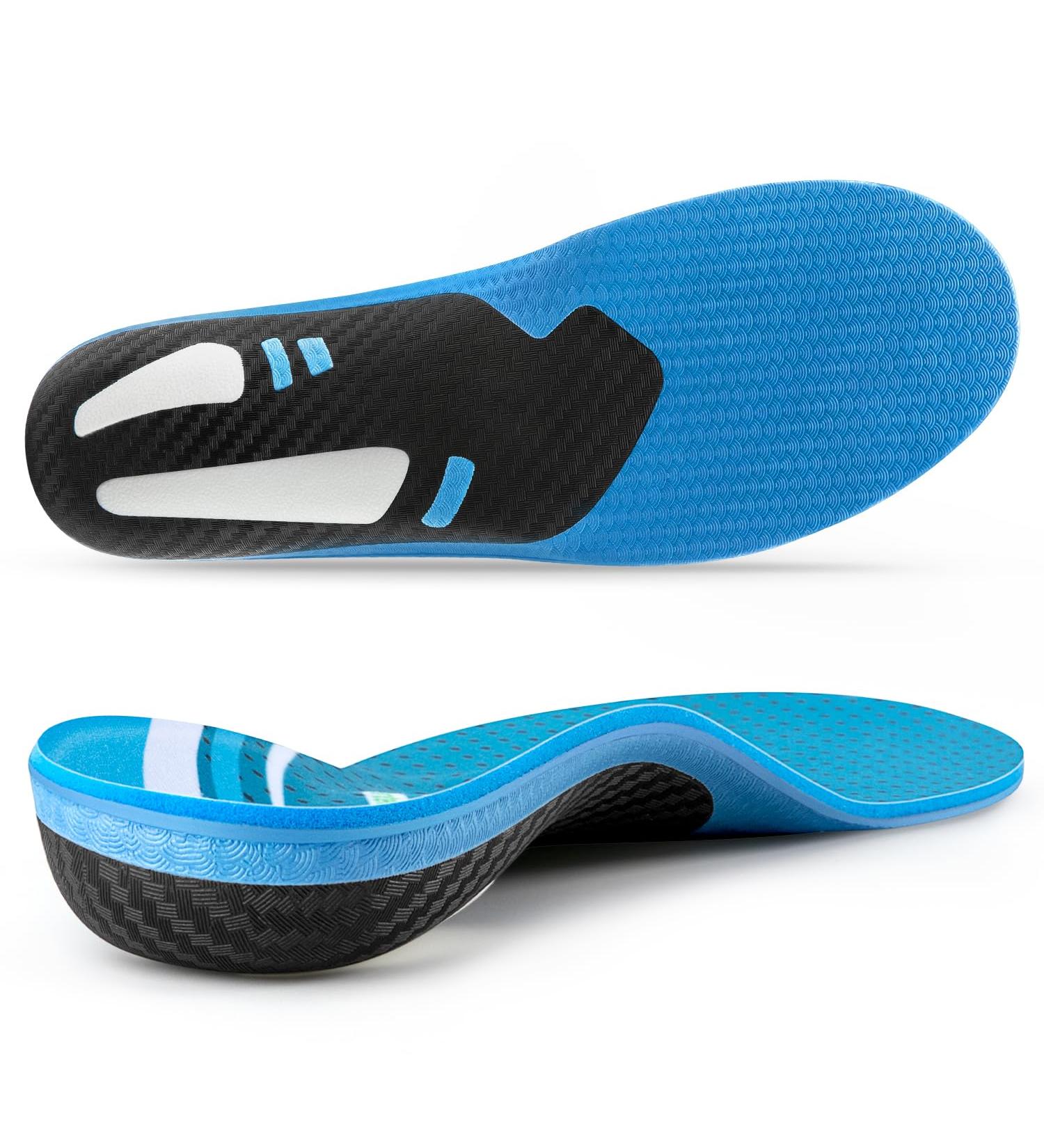 VALSOLE Plantar Fasciitis Insoles - Arch Support Orthotic Insoles for Flat Feet - Metatarsalgia, Overpronation, Heel Pain - UK-10-29cm Blue - Buy Online on GoSupps.com