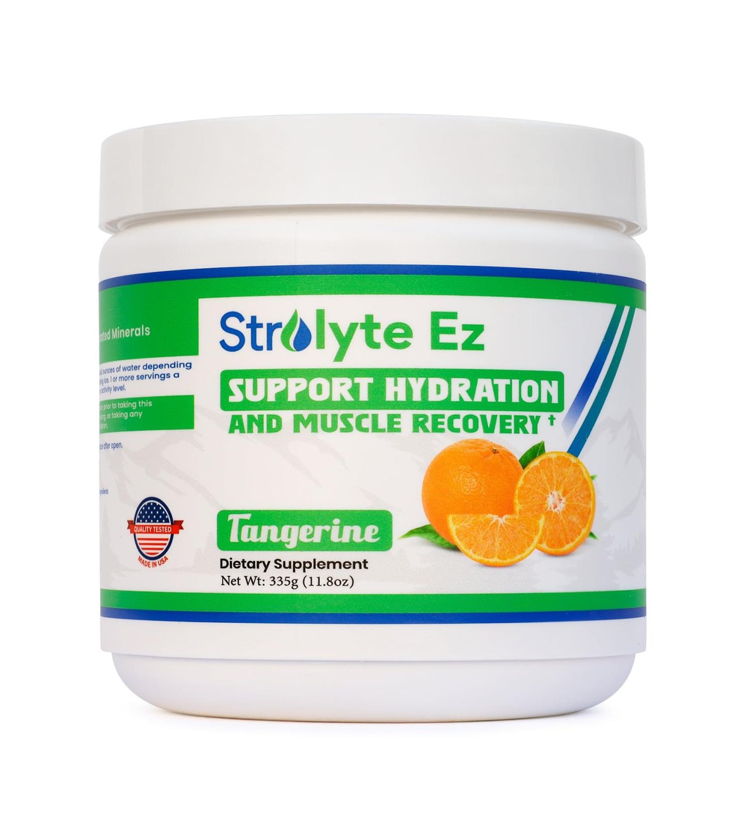 Strolyte Ez Keto Electrolytes Powder - Sugar Free Daily Hydration Powder Boost Energy & Muscle Recovery - Refreshing Tangerine Electrolyte Powder with All Essential Electrolytes & Trace Minerals - Buy Online on GoSupps.com