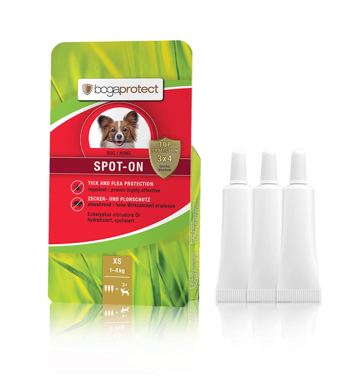 BogaProtect Spot On Dog - Natural Flea & Tick Protection for 1-4 kg Dogs | UBO0350 - XS Stock - Buy Online on GoSupps.com