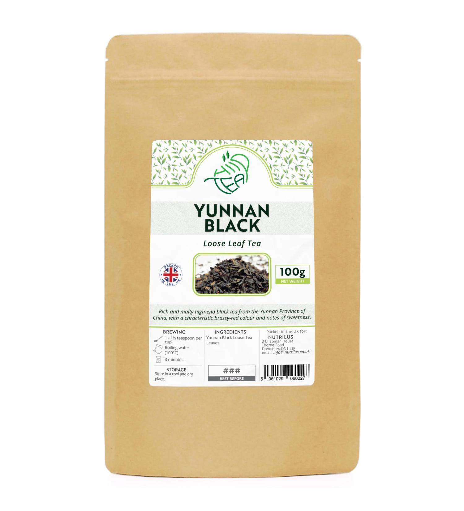 Yunnan Black Premium Loose Leaf Tea - 100g - Buy Online on GoSupps.com