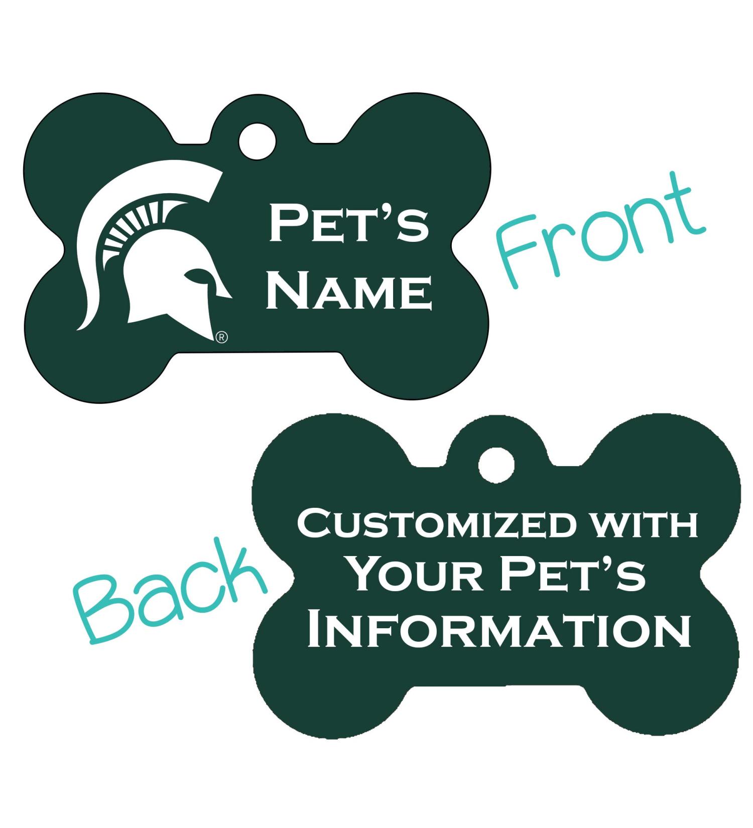 Michigan State Spartans Pet ID Dog Tag | Officially Licensed & Personalized - Buy Online on GoSupps.com