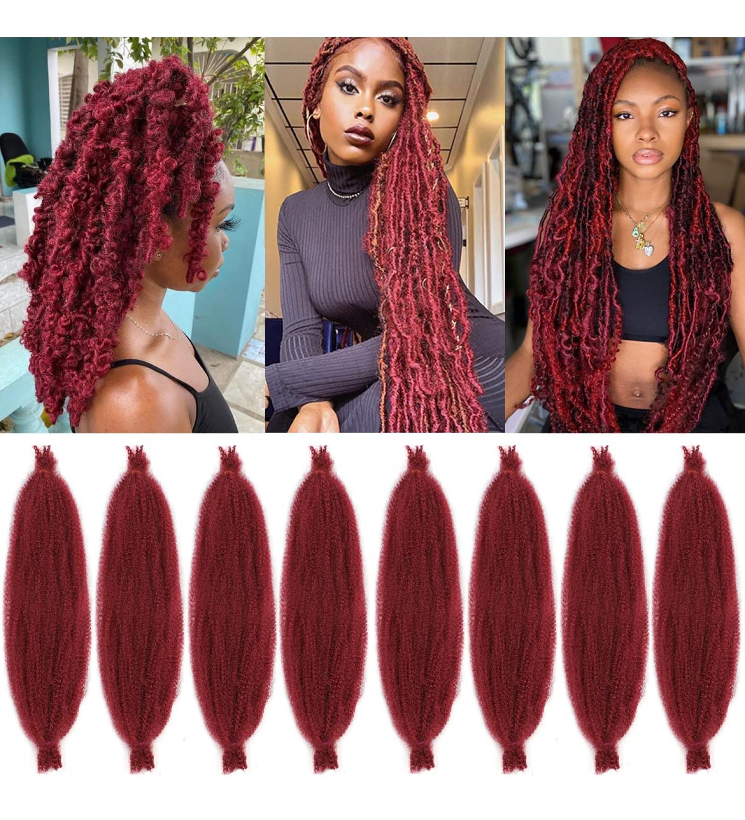 Leeven 24 Inch Pre-Separated Springy Afro Twist Hair 8 Packs Popping Spring Twist Hair for Marley Locs Twist Braiding Hair 10 Strands/Pack Black Pre-fluffed Afro Kinky Marley Hair Extensions/BUG# 24 Inch (Pack of 8) BUG# - Buy Online on GoSupps.com