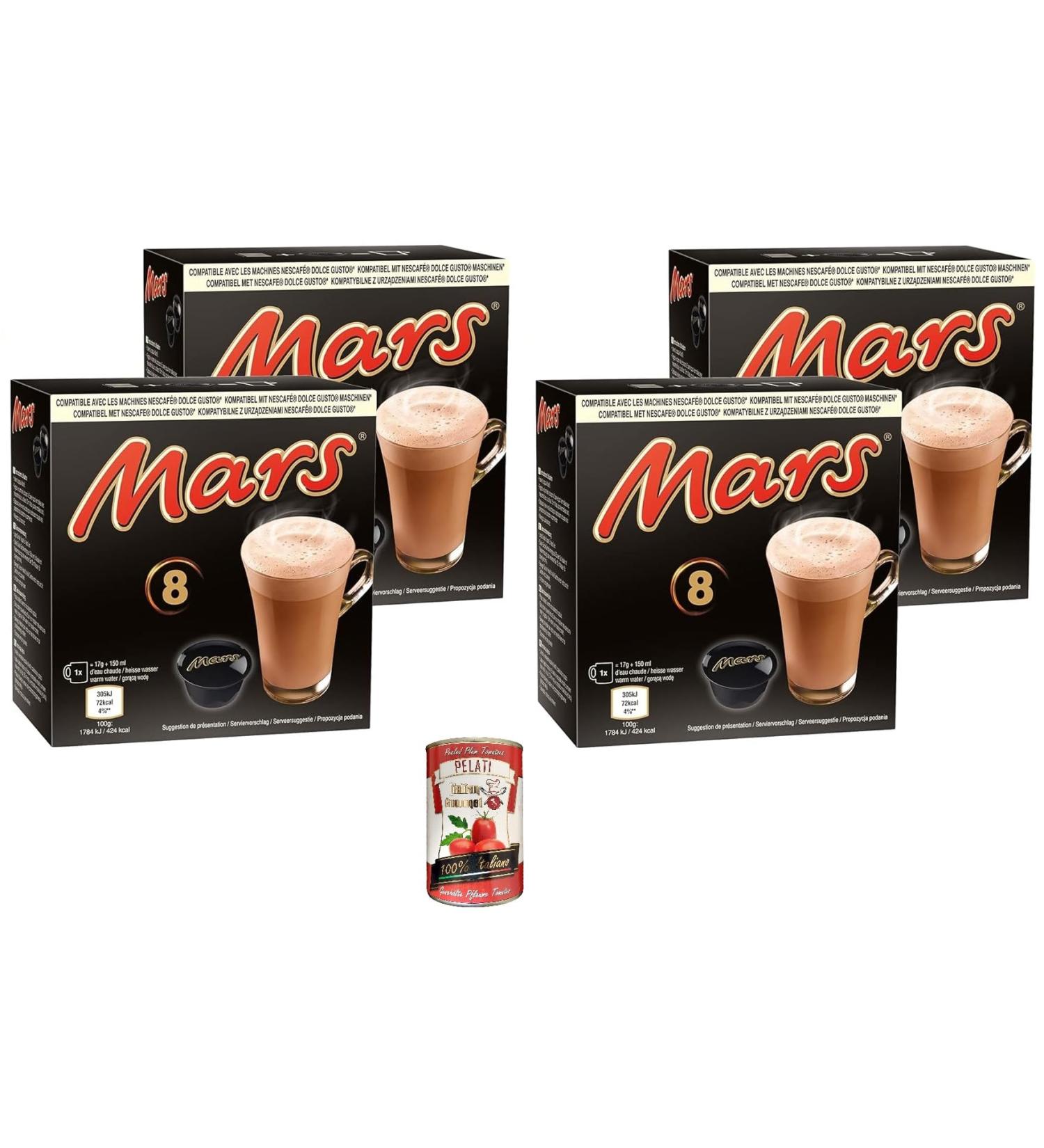  Italian Gourmet E.R. 4 x Mars Capsules Compatible with Dolcegusto Machine 136g + Italian Gourmet Pelati 400g - Buy Online on GoSupps.com