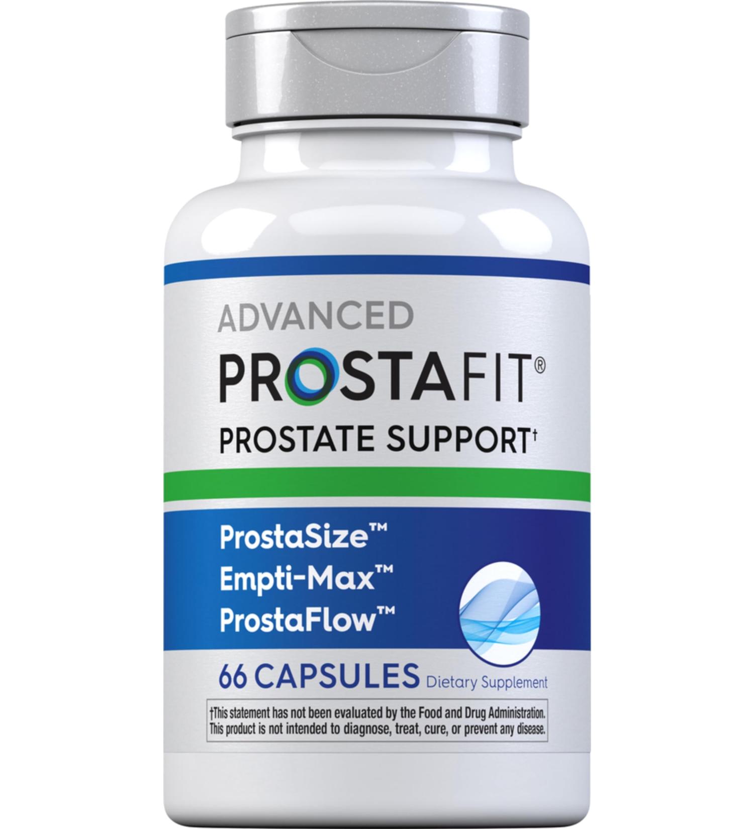 Piping Rock ProstaFit Advanced Prostate Support* | Health Supplement for Men | Herbal Complex with Saw Palmetto Pumpkin Seed Zinc Plus Stinging Nettle Extract | 66 Capsules | Laboratory Tested - Buy Online on GoSupps.com