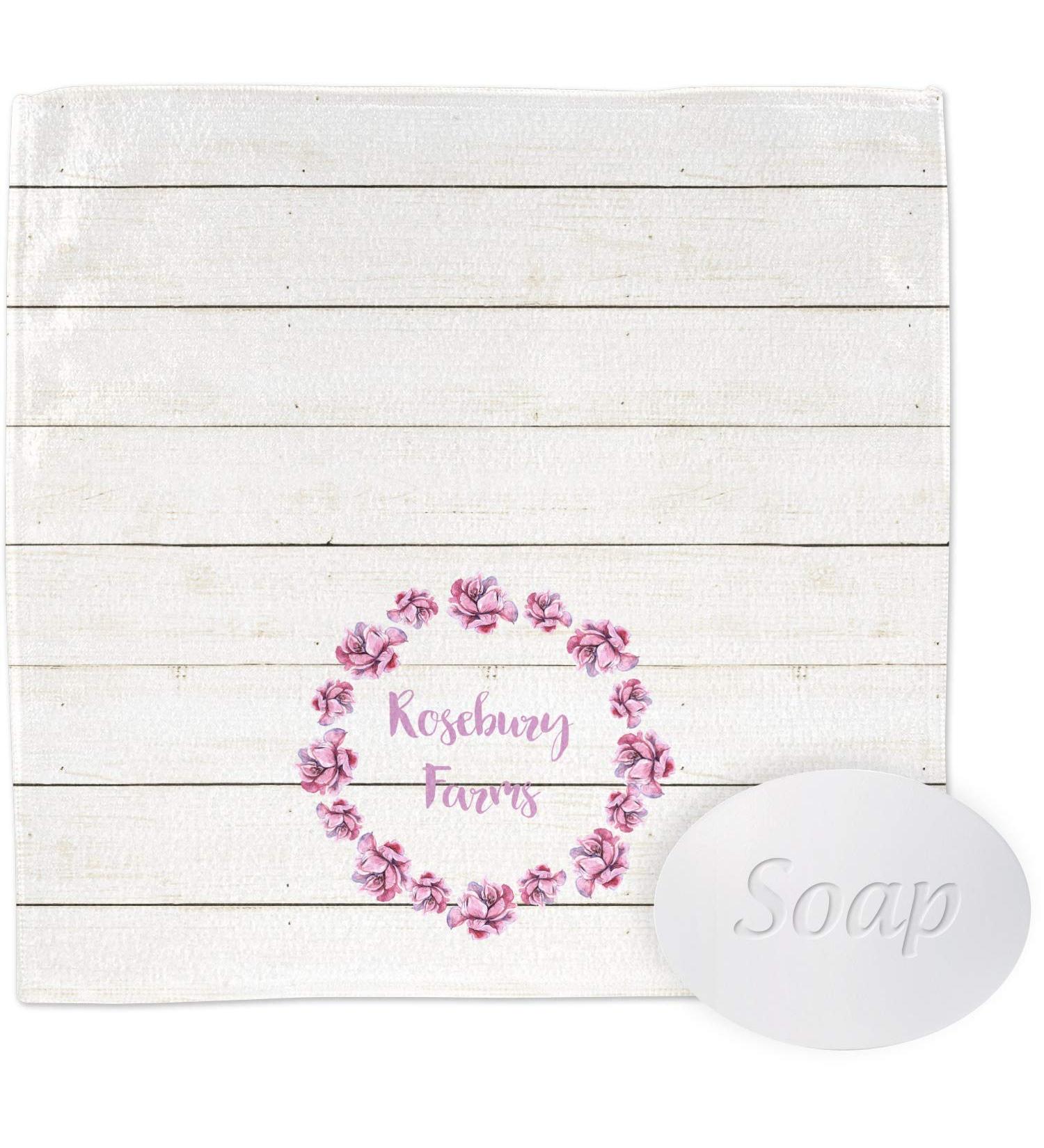 YouCustomizeIt Personalized Farm House Washcloth