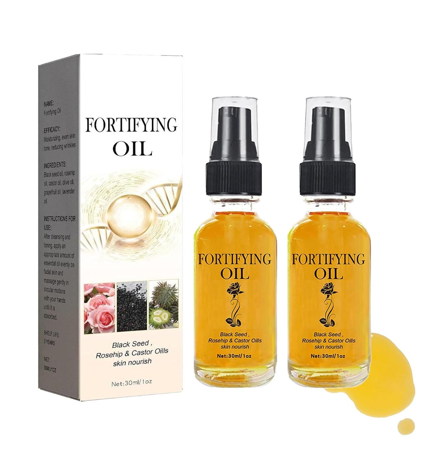 Hannahcos 2Pcs Face Serum: Castor Oil Black Seed Oil Rosehip Oil - Nourishing Skin - Buy Online on GoSupps.com