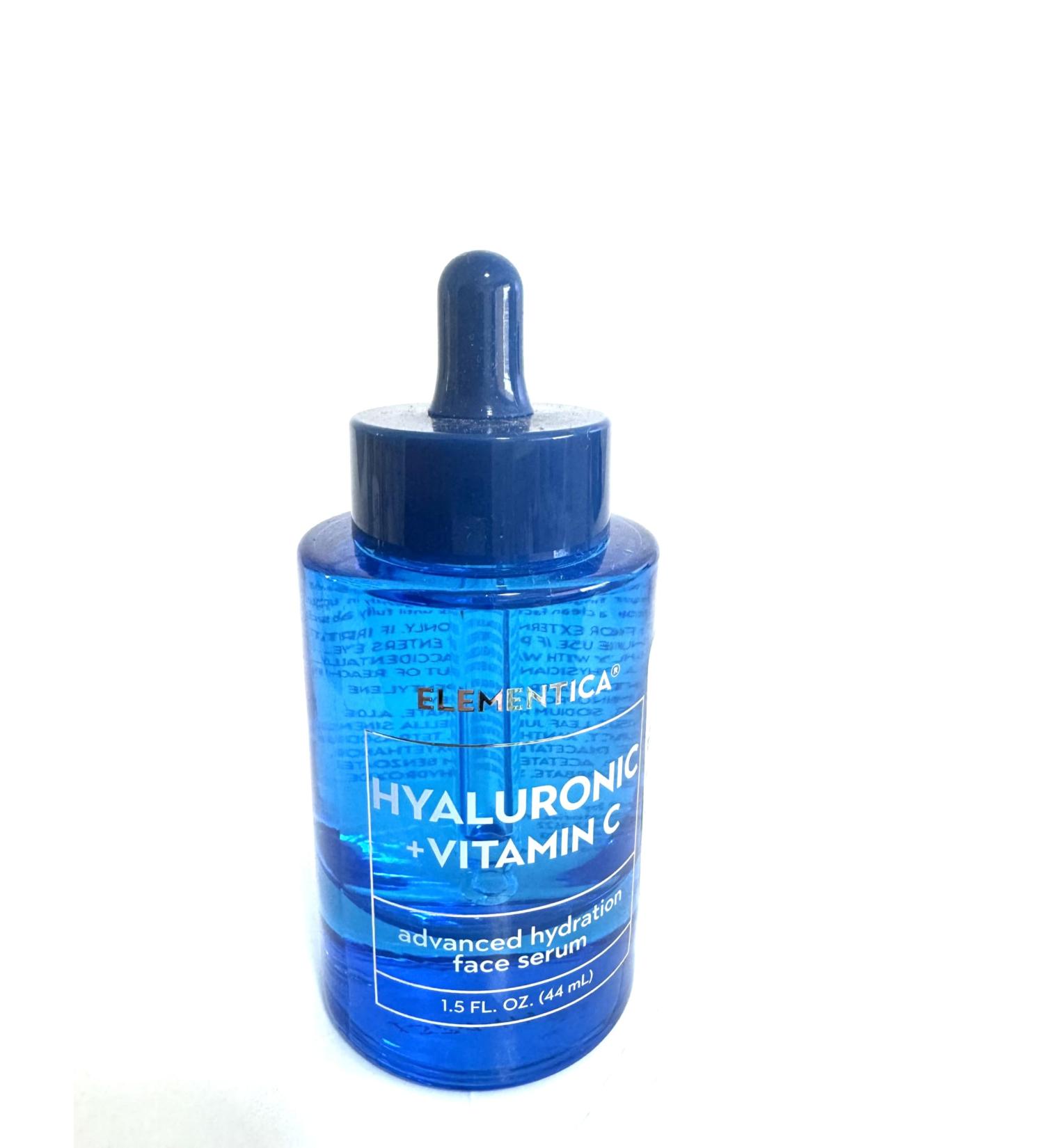 ELEMENTICA Hyaloronic+Vitamin C Face oil serum 1.5 FLOz NO BOX