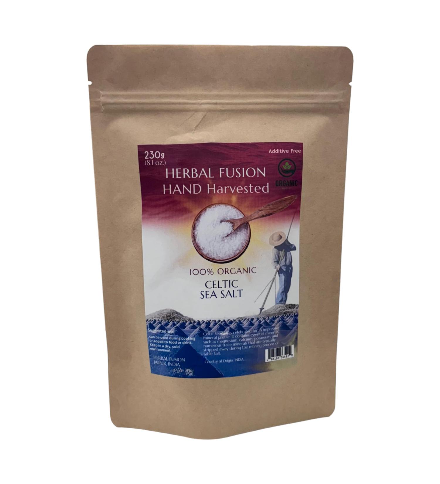 Herbal Fusion Sea Salt Flakes Hand Harvested Kosher Salt 100% Natural Perfect for Grinding and Sprinkling Resealable Bags 8OZ (210) - Buy Online on GoSupps.com