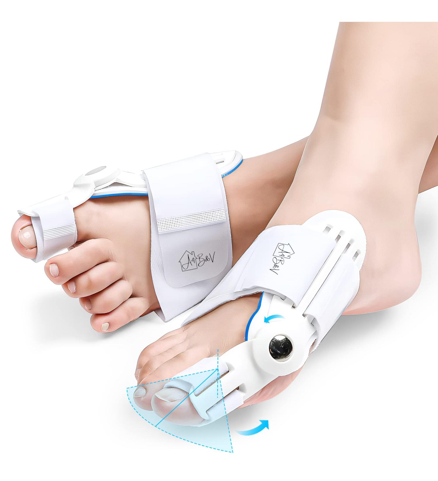 Orthopedic Bunion Corrector for Hallux Valgus - Adjustable Splint with Silicone Protector Pads - Buy Online on GoSupps.com