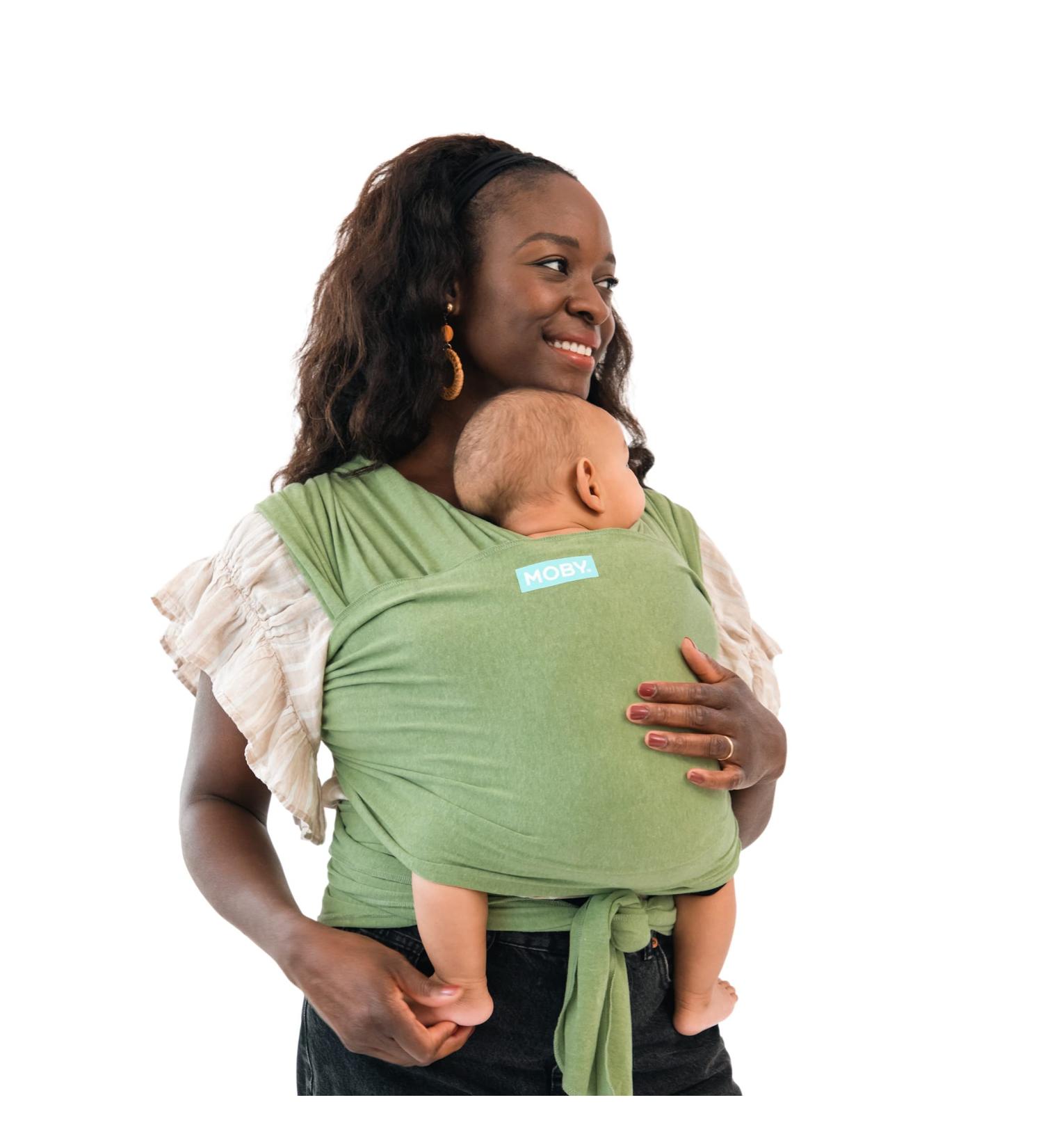 Moby Wrap Baby Carrier | Element: Best Baby Wrap for Newborns & Infants | #1 Baby Gift for Mom & Dad | Keeps Baby Safe & Secure | Adjustable for All Body Types | Kiwi - Buy Online on GoSupps.com