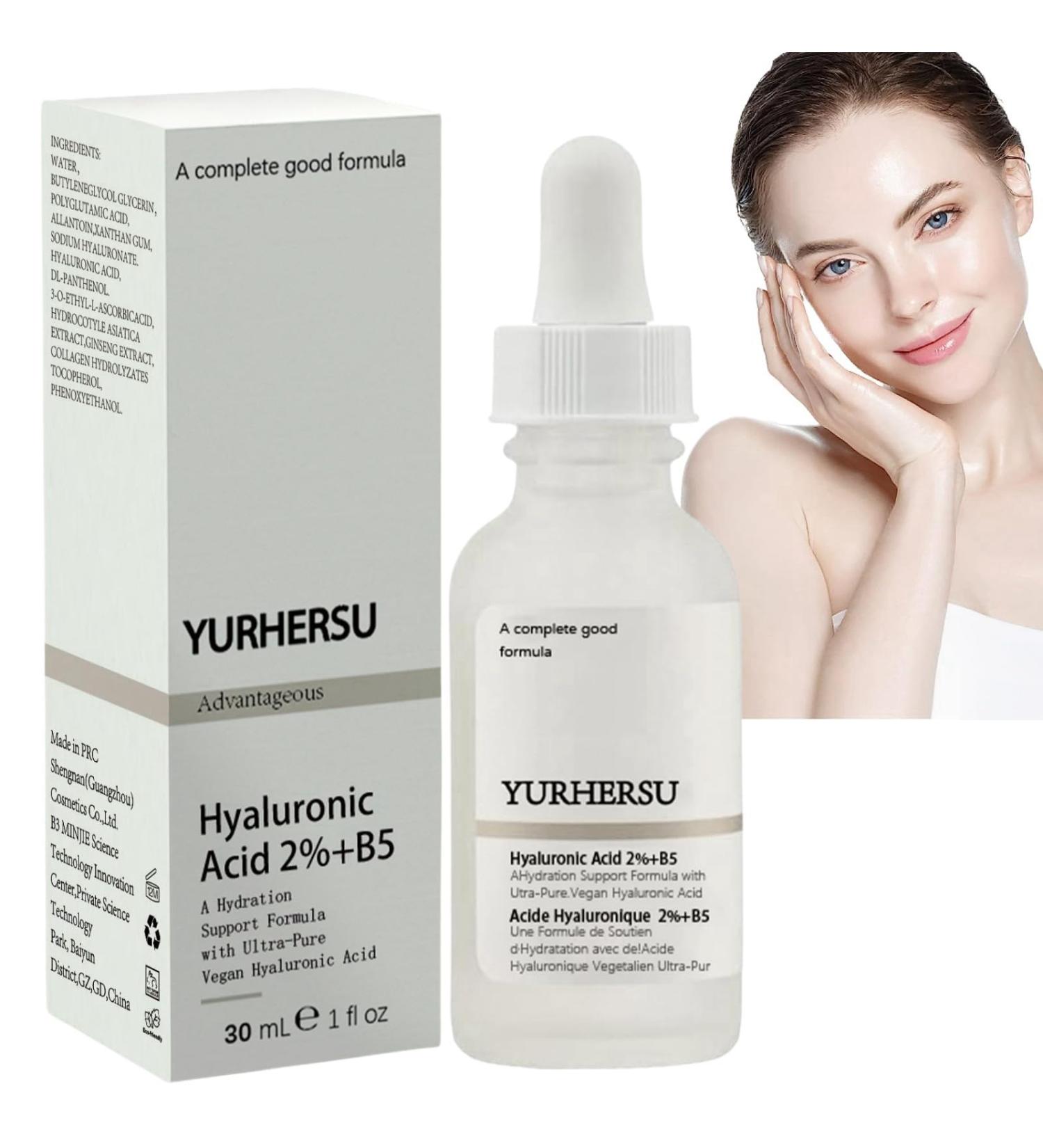Hyaluronic Acid 2% + B5 Hyalu B5 Serum Dark Spot Remover for Face Hyaluronic Acid Serum for Hydrated Anti Aging Serum Instant Face Tightening &Brightening Serum Bo-Tox Face Serum Plump & Smooth Skin - Buy Online on GoSupps.com