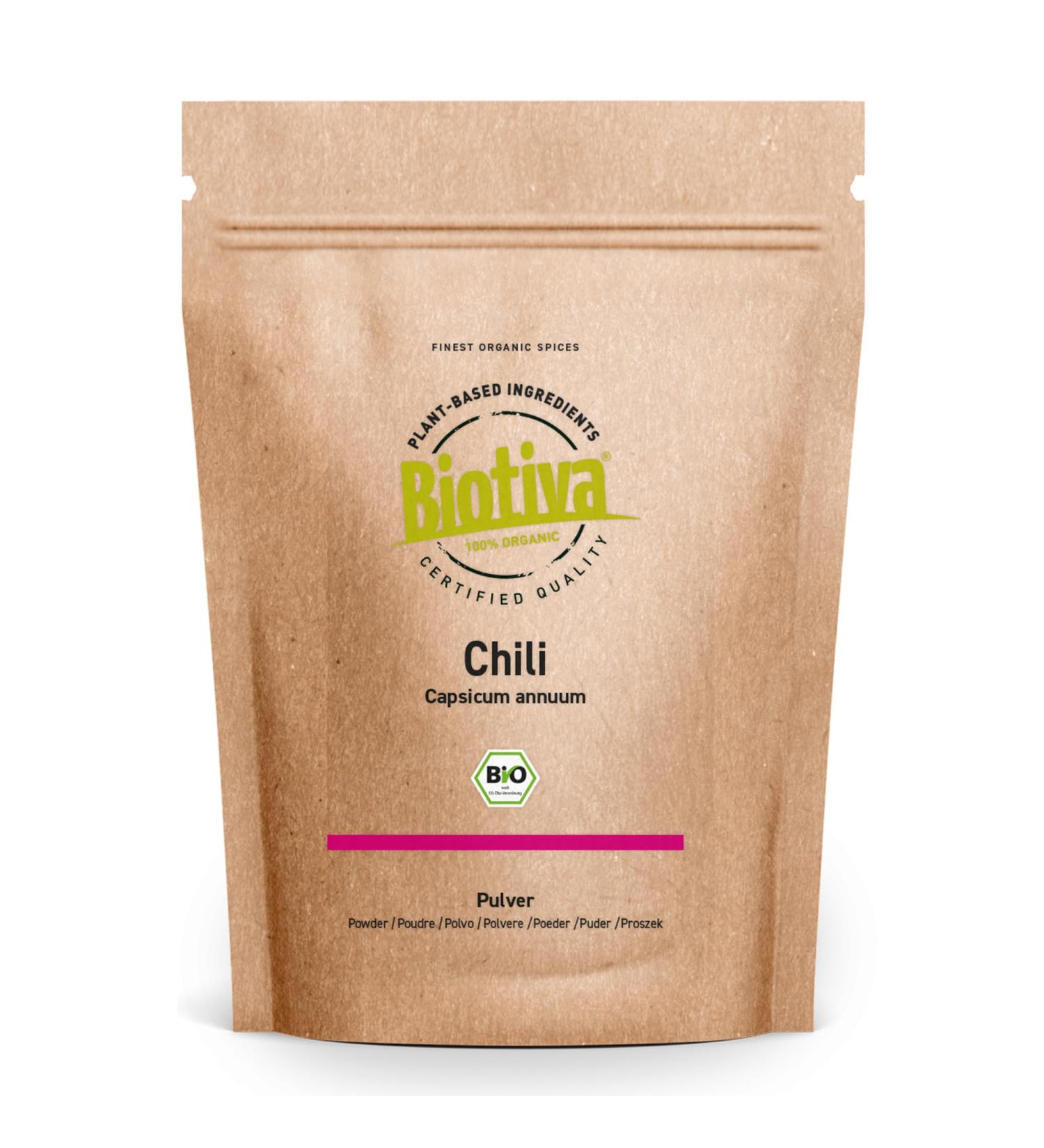 Piment fort bio - Piment de Cayenne 250g - Poudre finement moulue (Cayenne Capsicum cayennense) - Poudre de piment tr s pic e - Conditionn en Allemagne - Biotiva 250 g (Lot de 1) - Buy Online on GoSupps.com