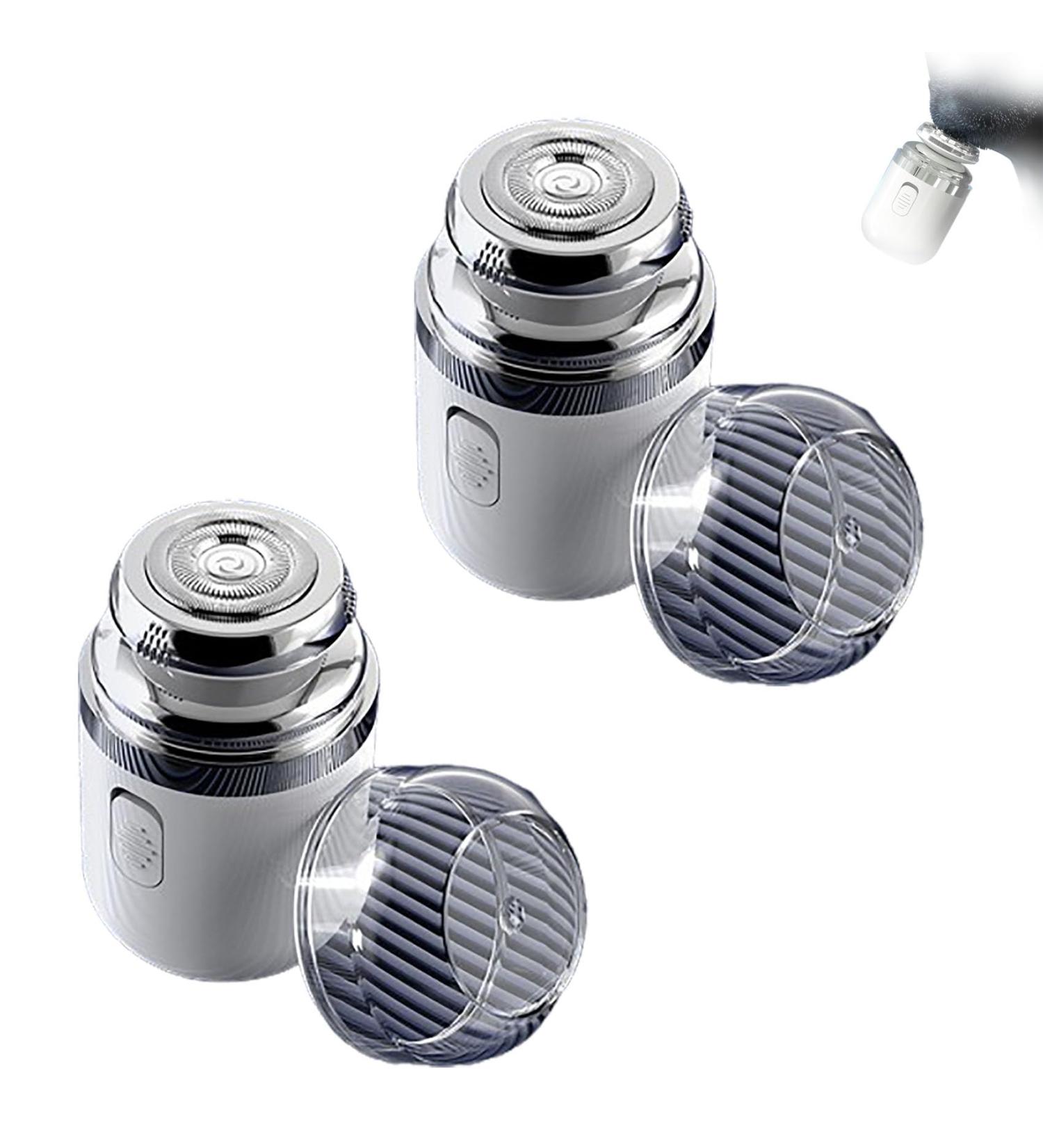 Portable Multifunctional Capsule Shaver 2024 New Mini Shavers for Men Type-C Charging Washable Automatic Men's Electric Shaver Mini Portable Electric Shaver (White2Pcs) - Buy Online on GoSupps.com