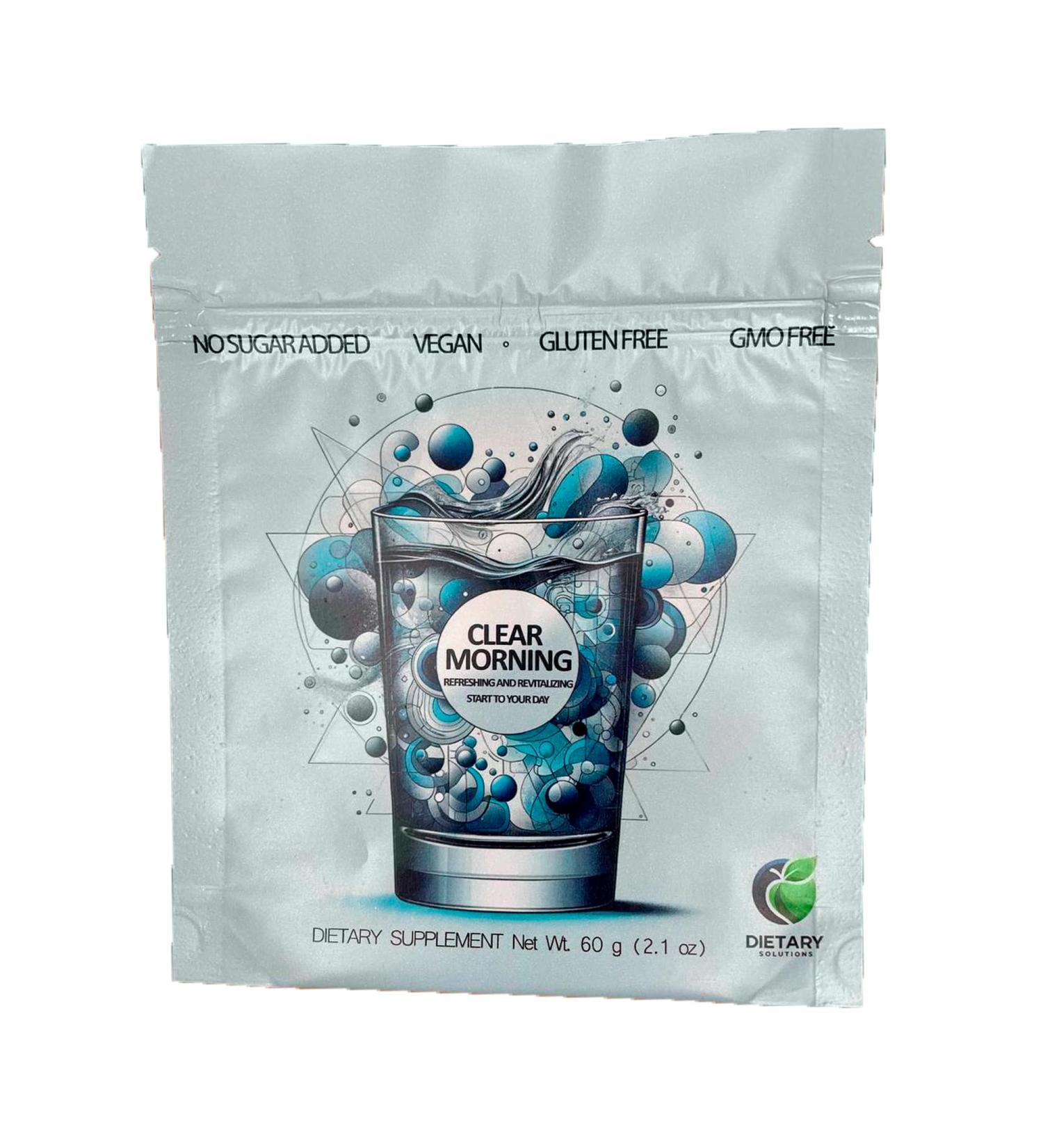 Clear Morning - Revolutionary After-Drinking Recovery Mix | Magical Morning Wellness Formula & Hydration Support | Detox with Silicon Dioxide - Buy Online on GoSupps.com