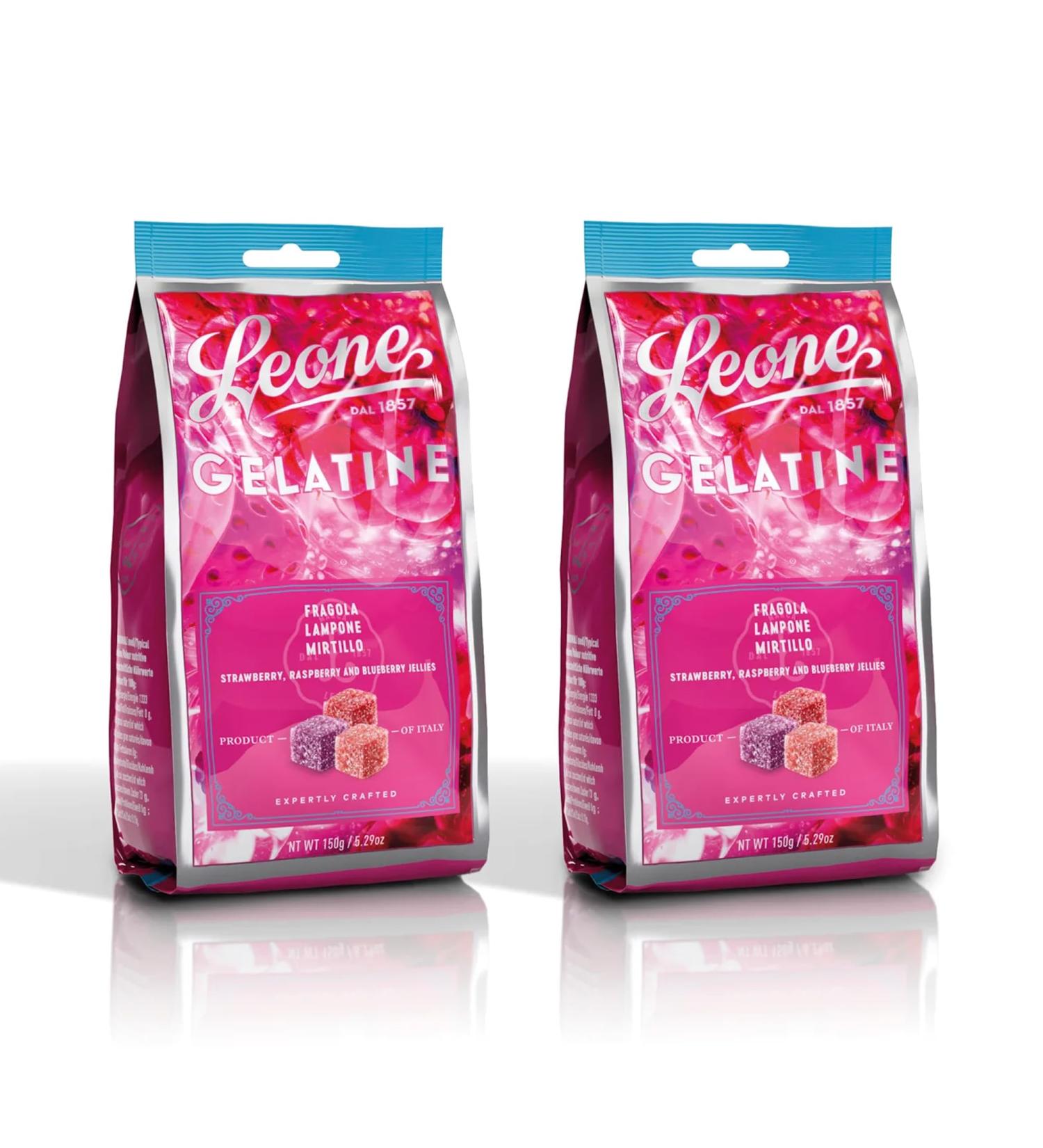 Leone depuis 1857 - Sachets P tes de Fruits Fruits des Bois - Bonbons G lifi s Leone Sans Gluten et V gans - 2 sachets de 150g (2 x 150g) - Buy Online on GoSupps.com