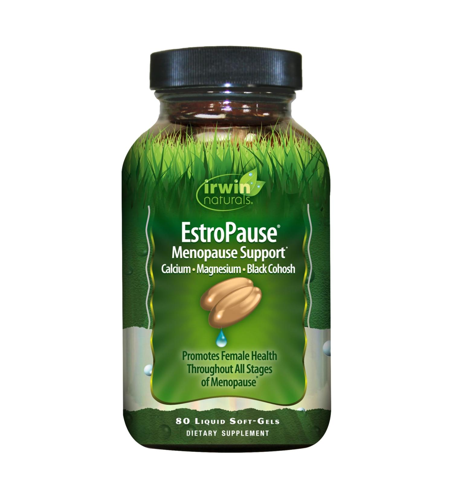 Irwin Naturals EstroPause Menopause & Women's Health Support 80 Liquid Softgels - Buy Online on GoSupps.com