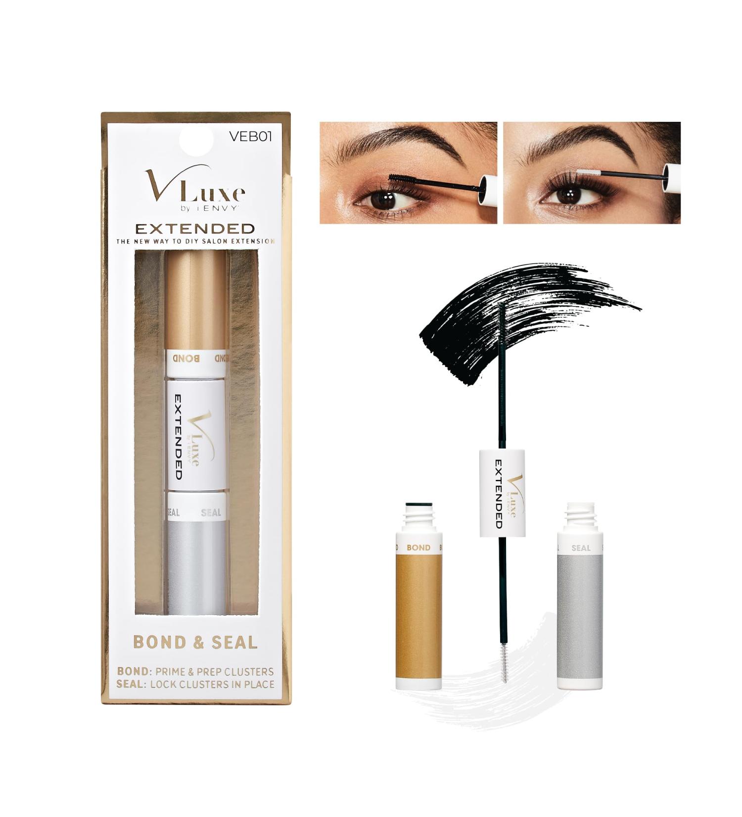 VLuxe DIY Eyelash Extension Bond & Seal with Biotin & Vitamin E - Strong Gentle Adhesive for All Day Wear - Buy Online on GoSupps.com