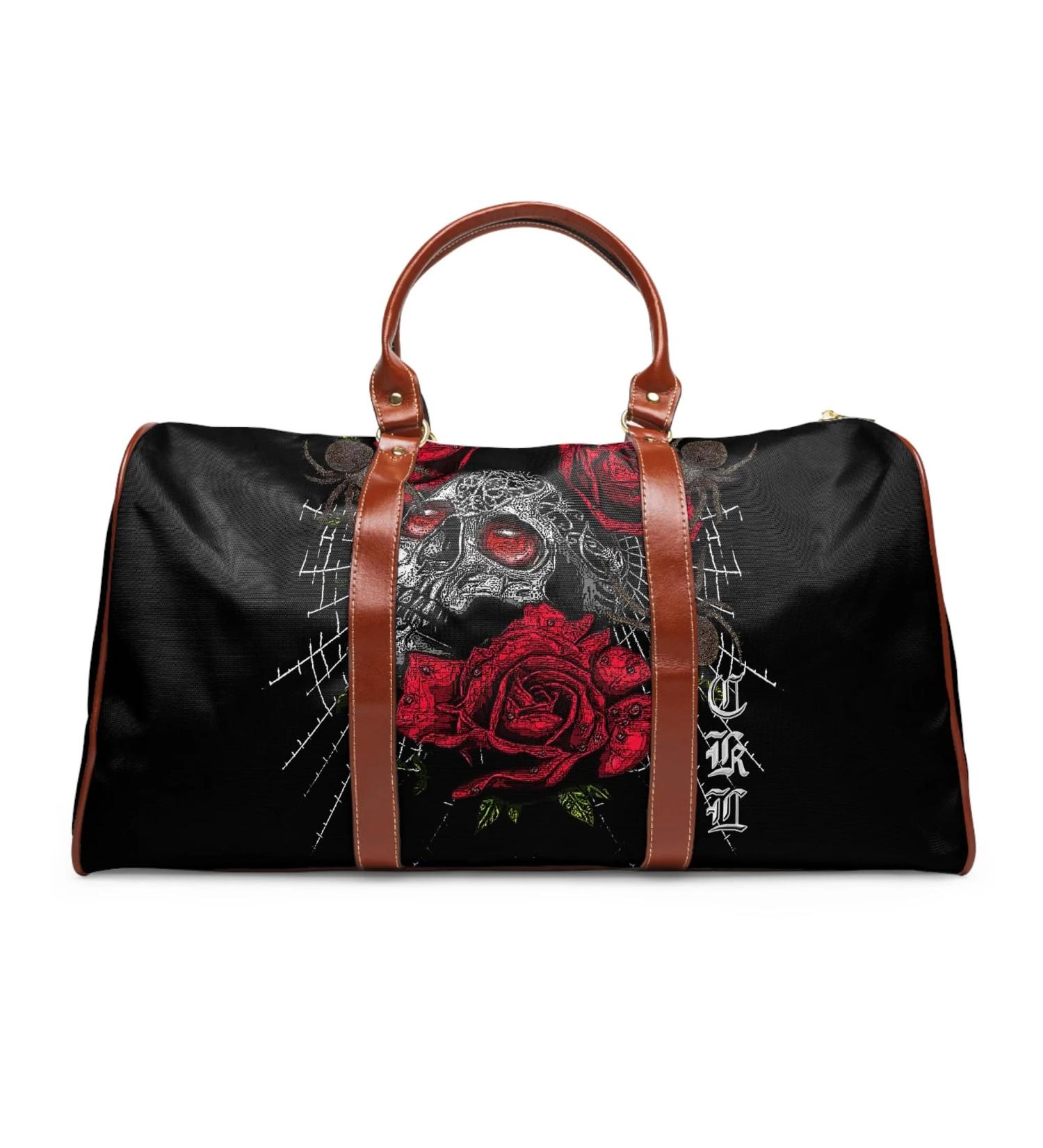 Craftklart Red Eyes Custom Waterproof Travel Bag Brown 20" x 12" Red Eyes Black - Buy Online on GoSupps.com