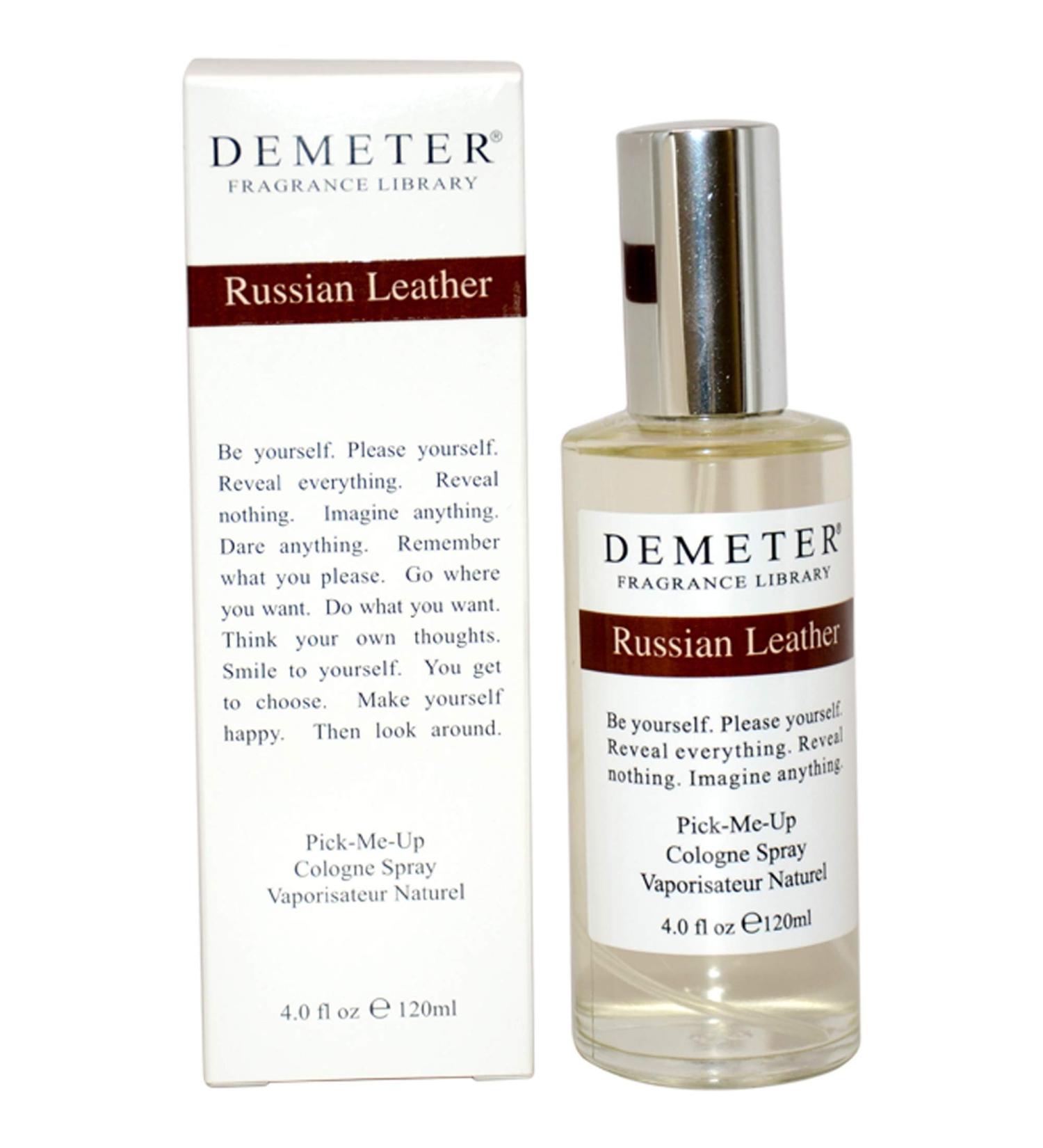 Demeter Cologne Spray for Women Russian Leather 4 Ounce Russian Leather 4 Fl Oz (Pack of 1)